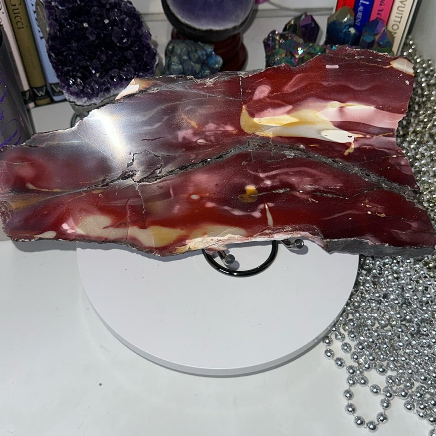 Mookaite Large slab - Purple lavender combination! MOOKAITESLB-004