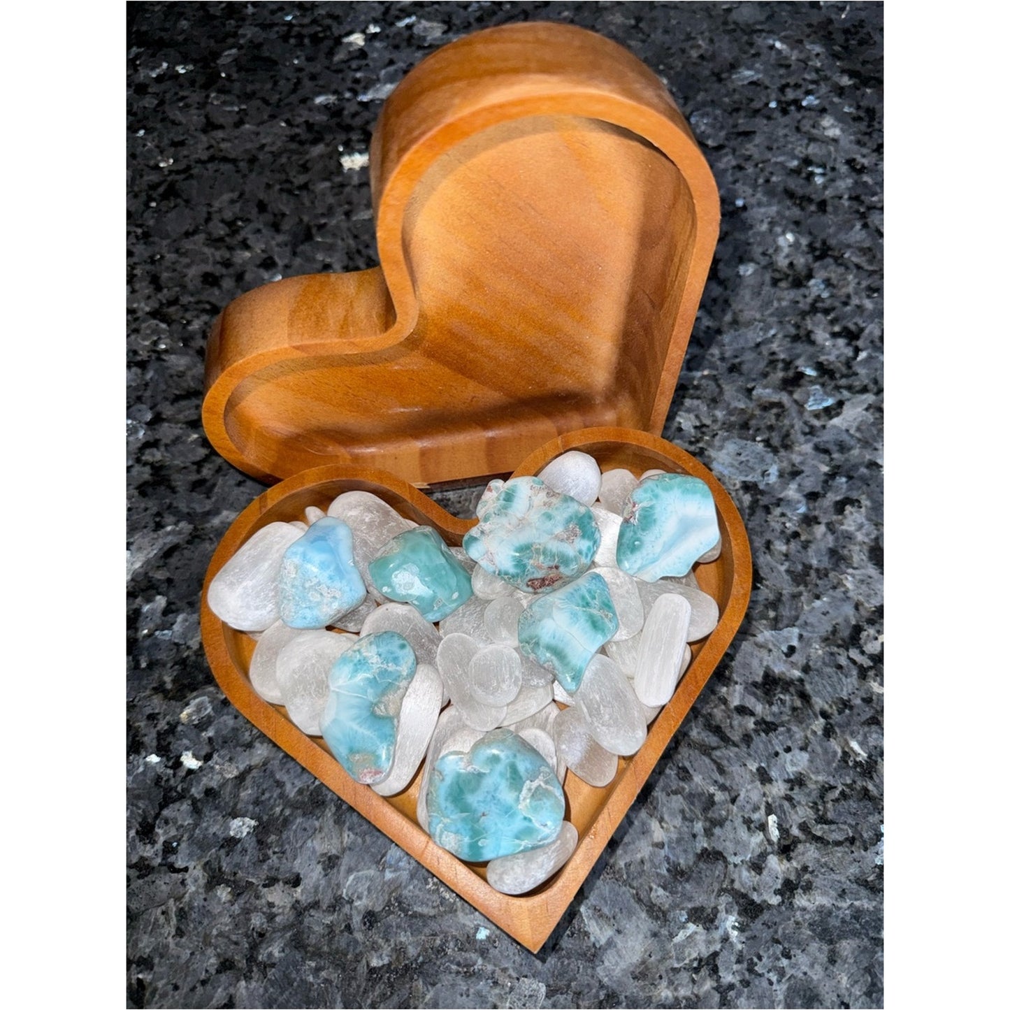 Beautiful Blue-Green Larimar Tumbled Crystals - Grades AAA, AA & A Price for 1