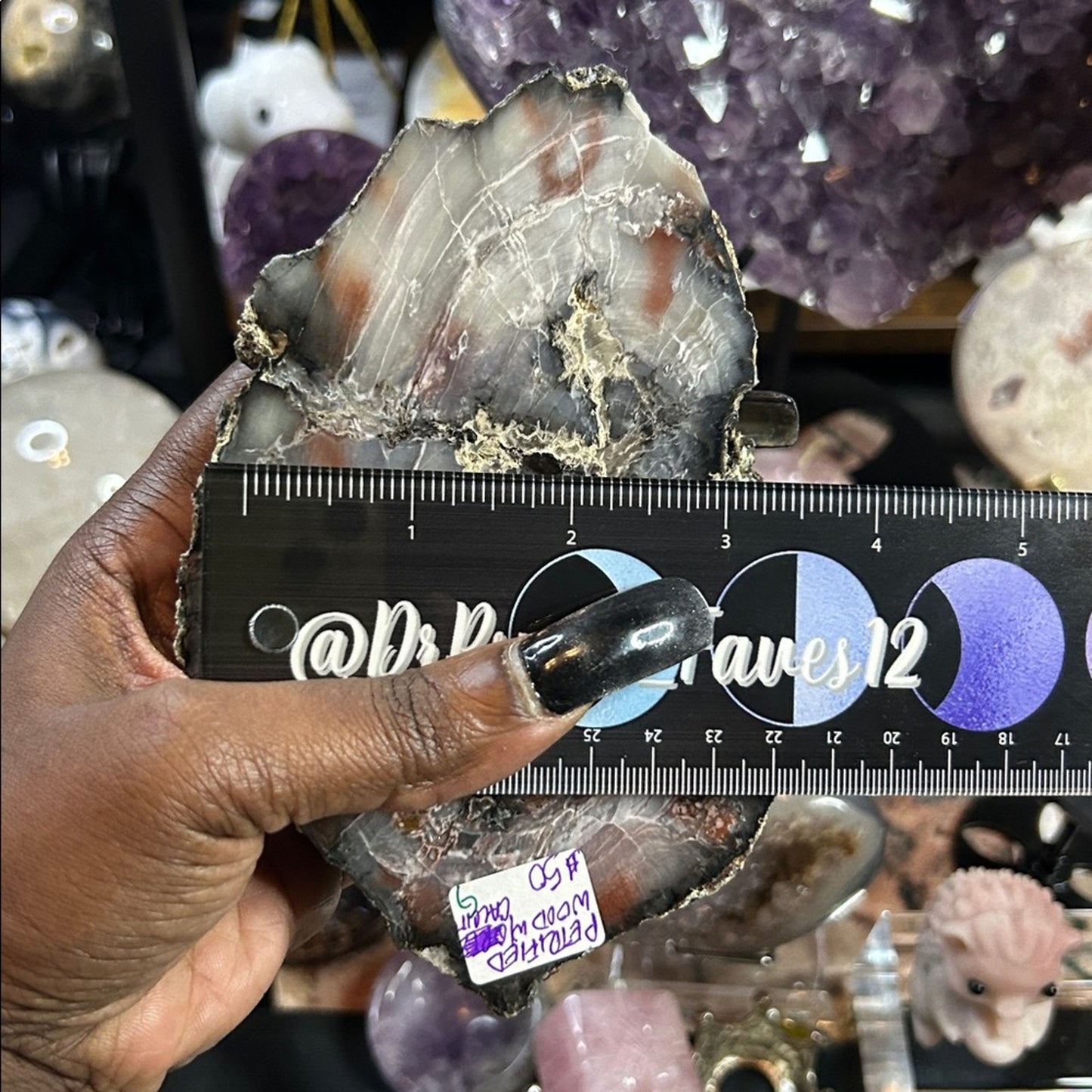 Petrified Wood & Calcite Specimen