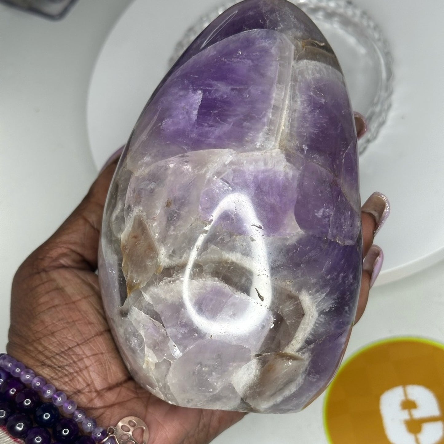 Chevron Amethyst Large Mountain - CHAMYMTNLRG-001