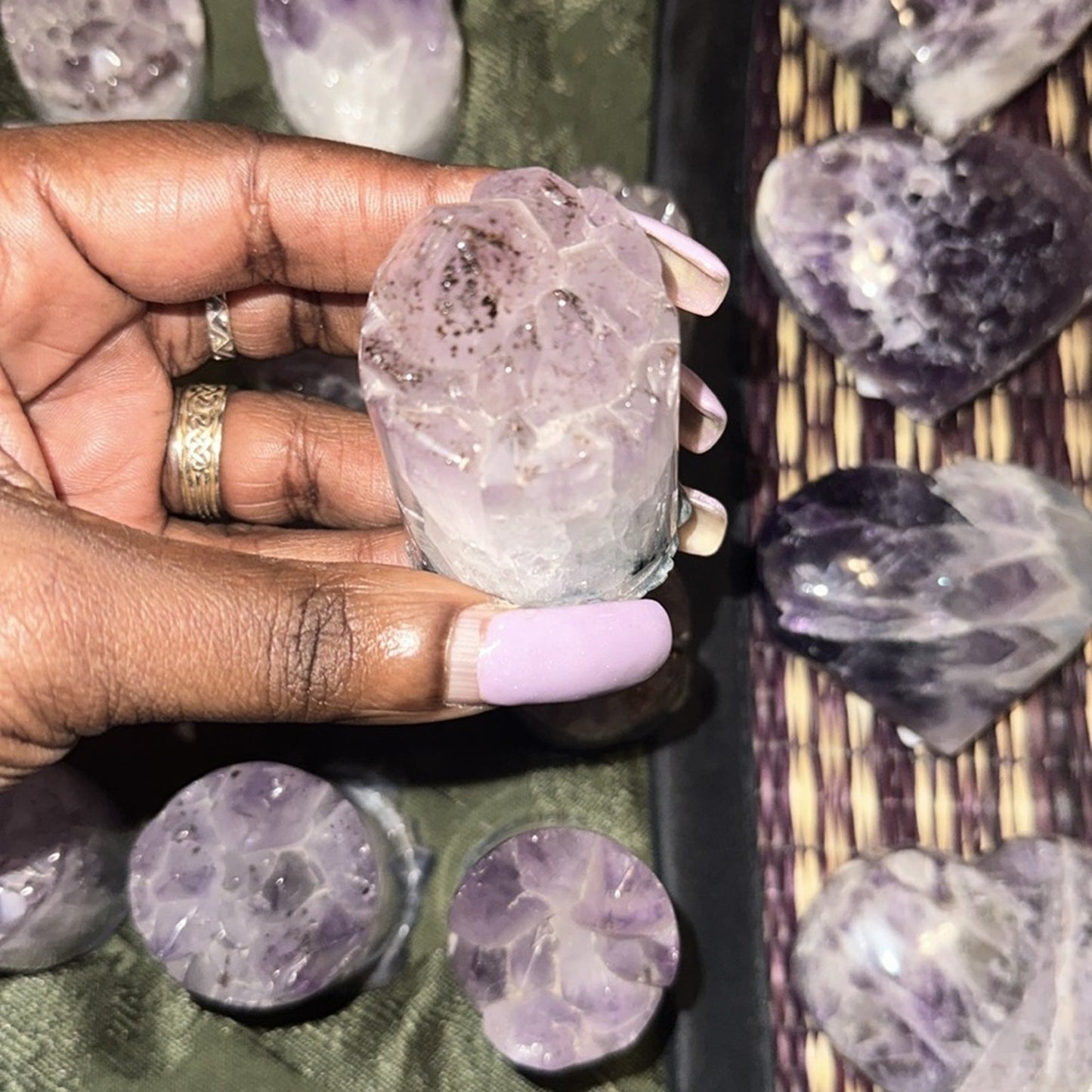 Amethyst Point Cores (Cupcake) Columns 1, 2, 3 - Price for 1