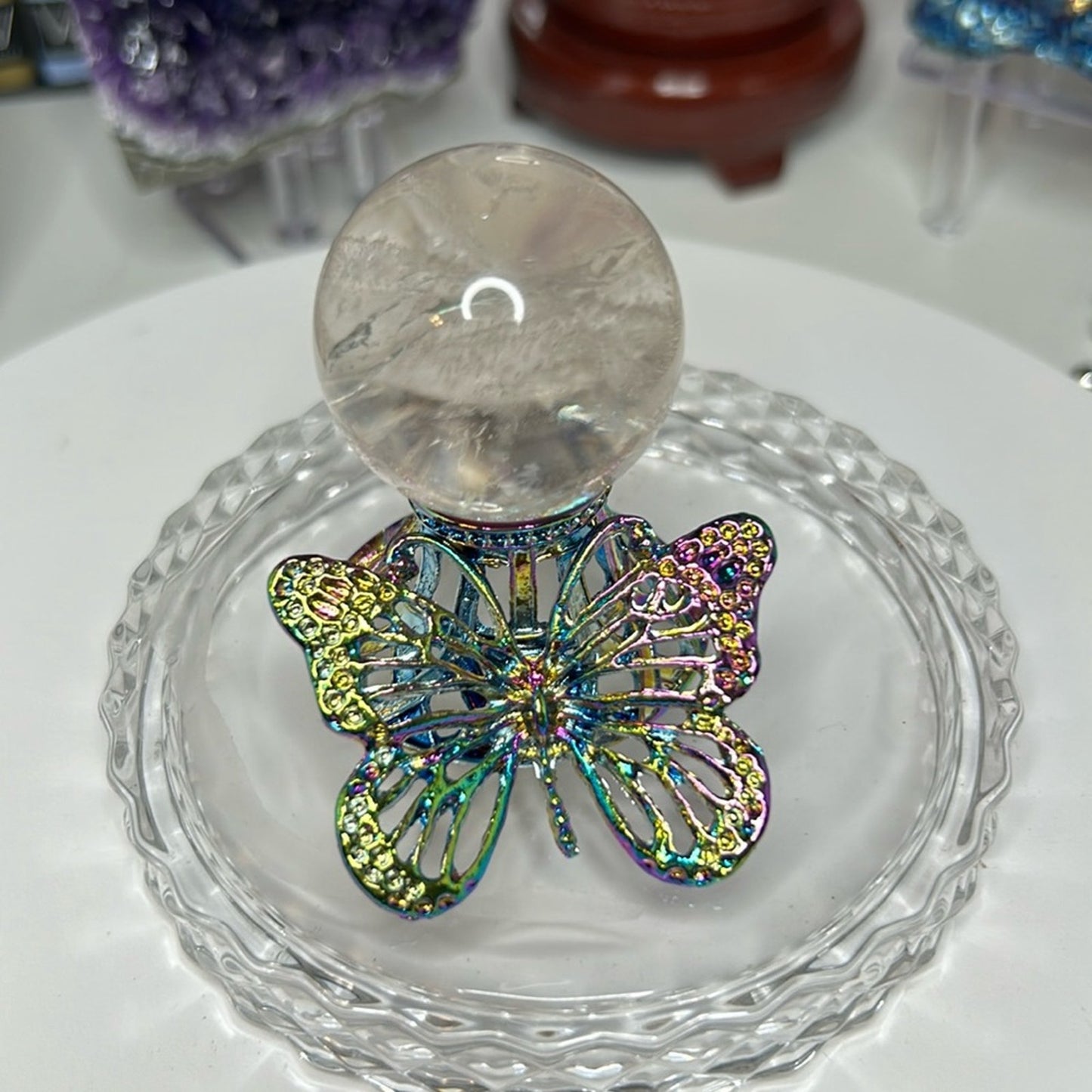 Crackle Quartz Sphere 37MM - CRGQTZ-002