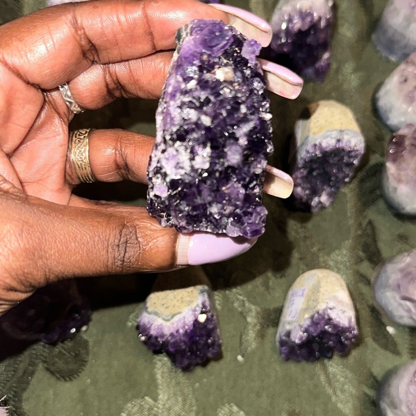 Brazilian Dark Amethyst Raw Point Select from Columns 1, 2, 3 - Price for 1