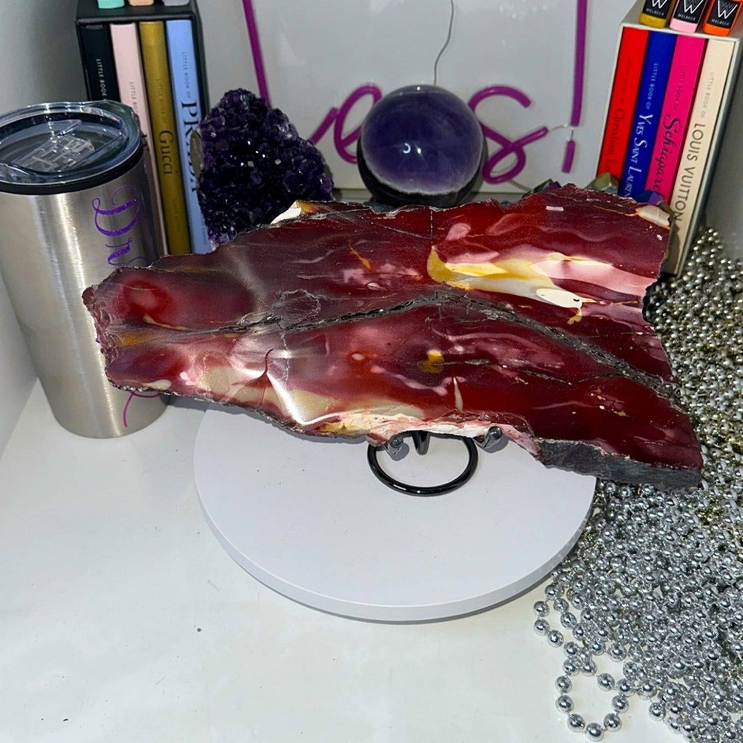 Mookaite Large slab - Purple lavender combination! MOOKAITESLB-004