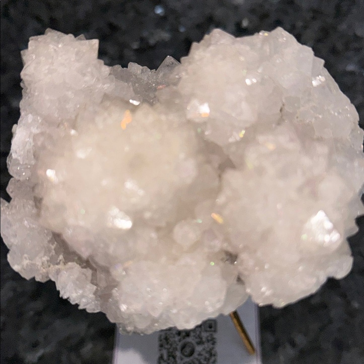 Natural iridescent Iris (Anandalite) Quartz Cluster from India