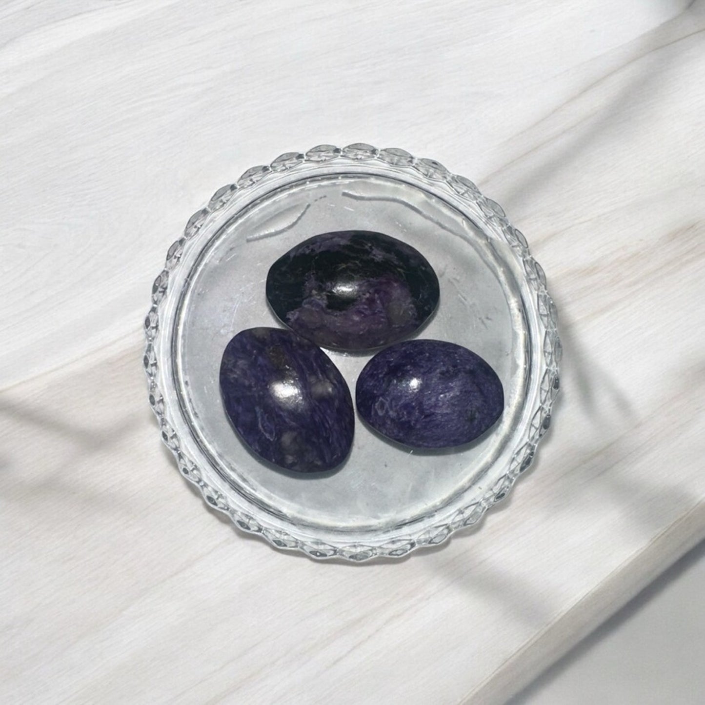 Charoite Cabochon Natural Stone / Palm stone CHARCAB-PICK ONE