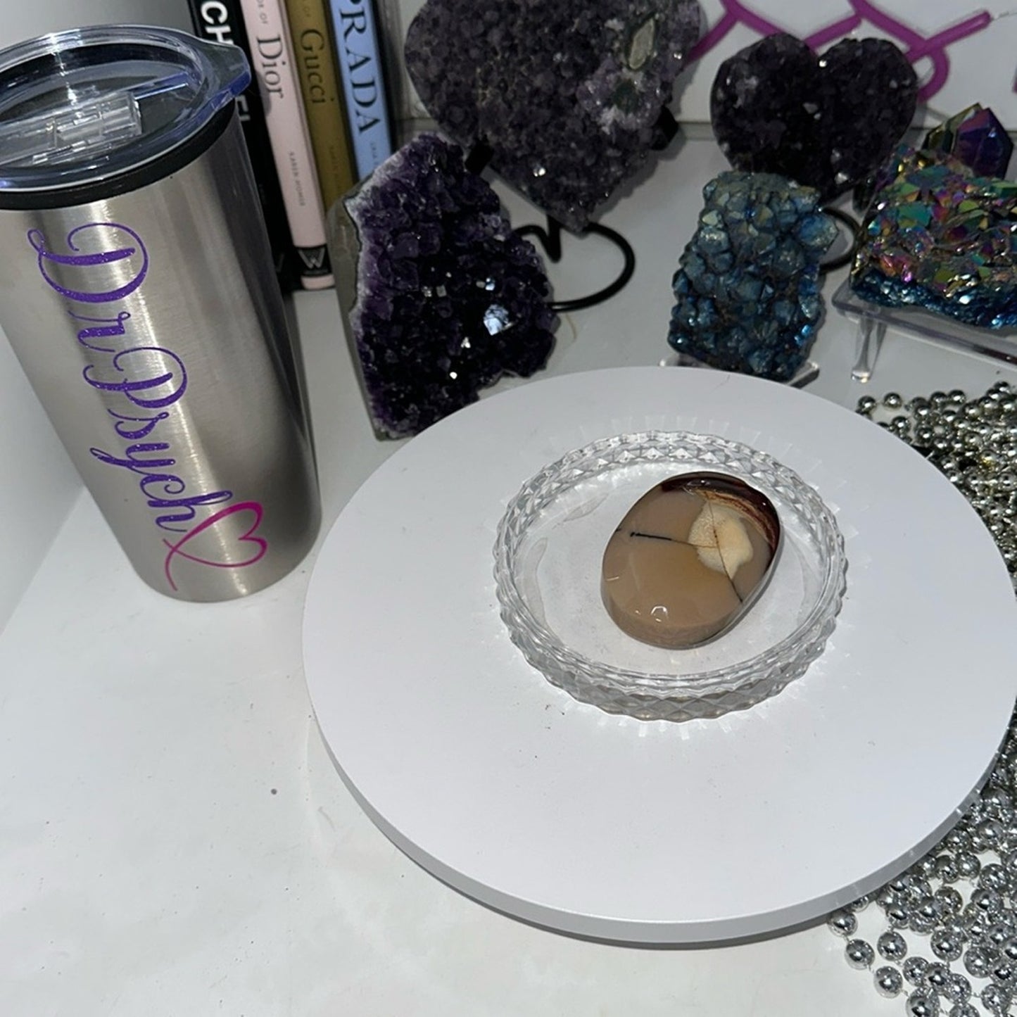 Mookaite Palm stone - MOOKAITEPLM-WHT002