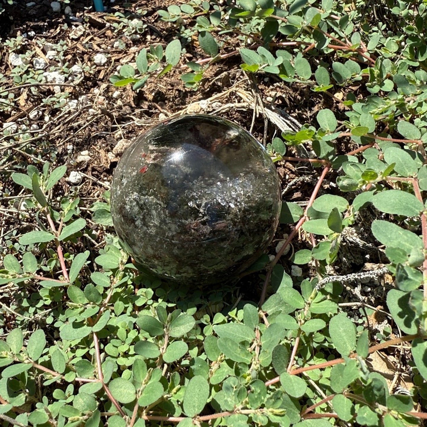 Lodolite (Garden or Phantom Quartz) Crystal Sphere 54.4MM