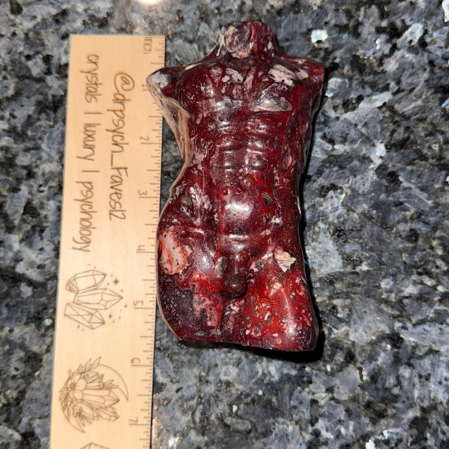 Male Body/Adonis/Homme Form - Mexican Lace Agate