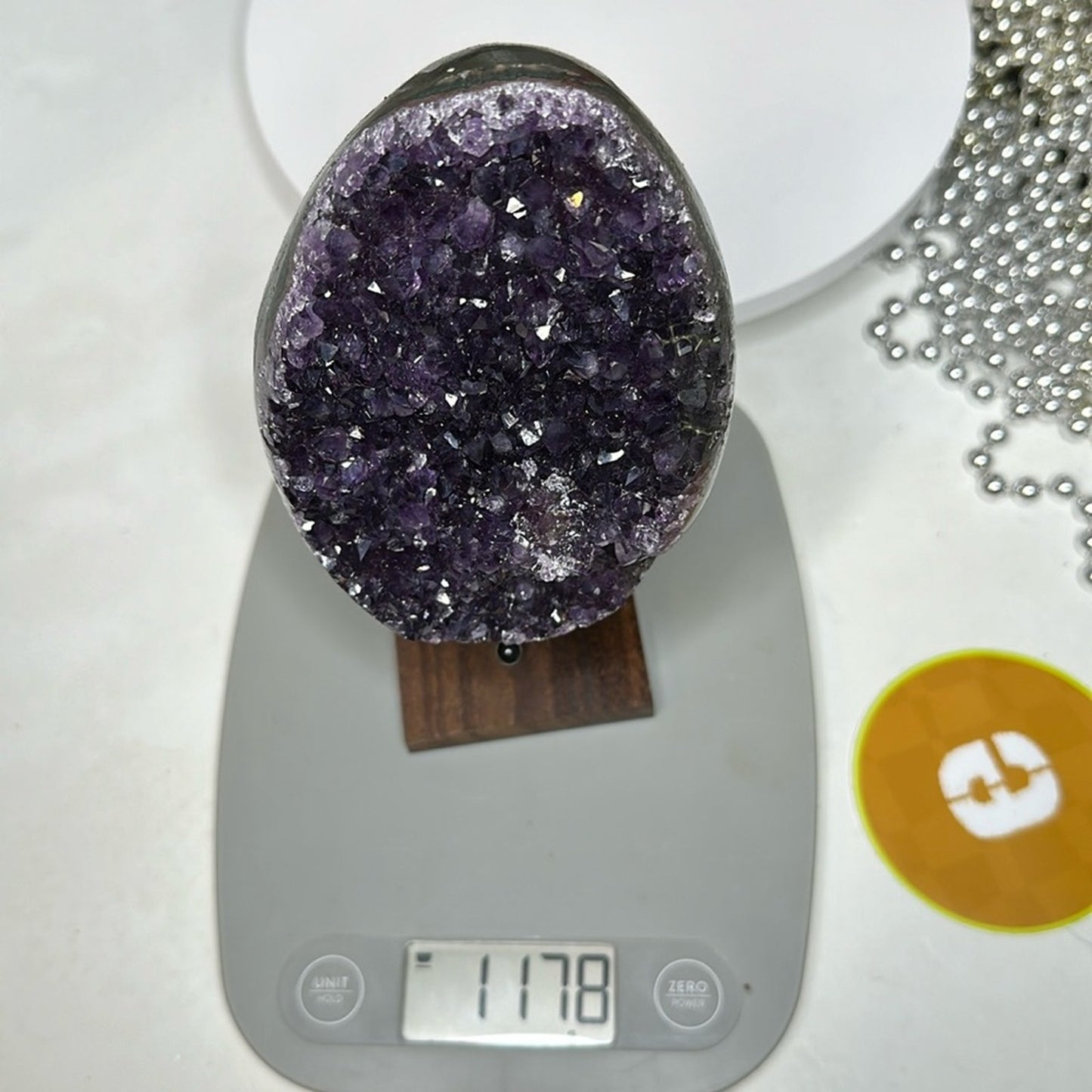 Amethyst Raw Freeform Egg Dinosaur  - DRZYAMYEGG-001 126MM