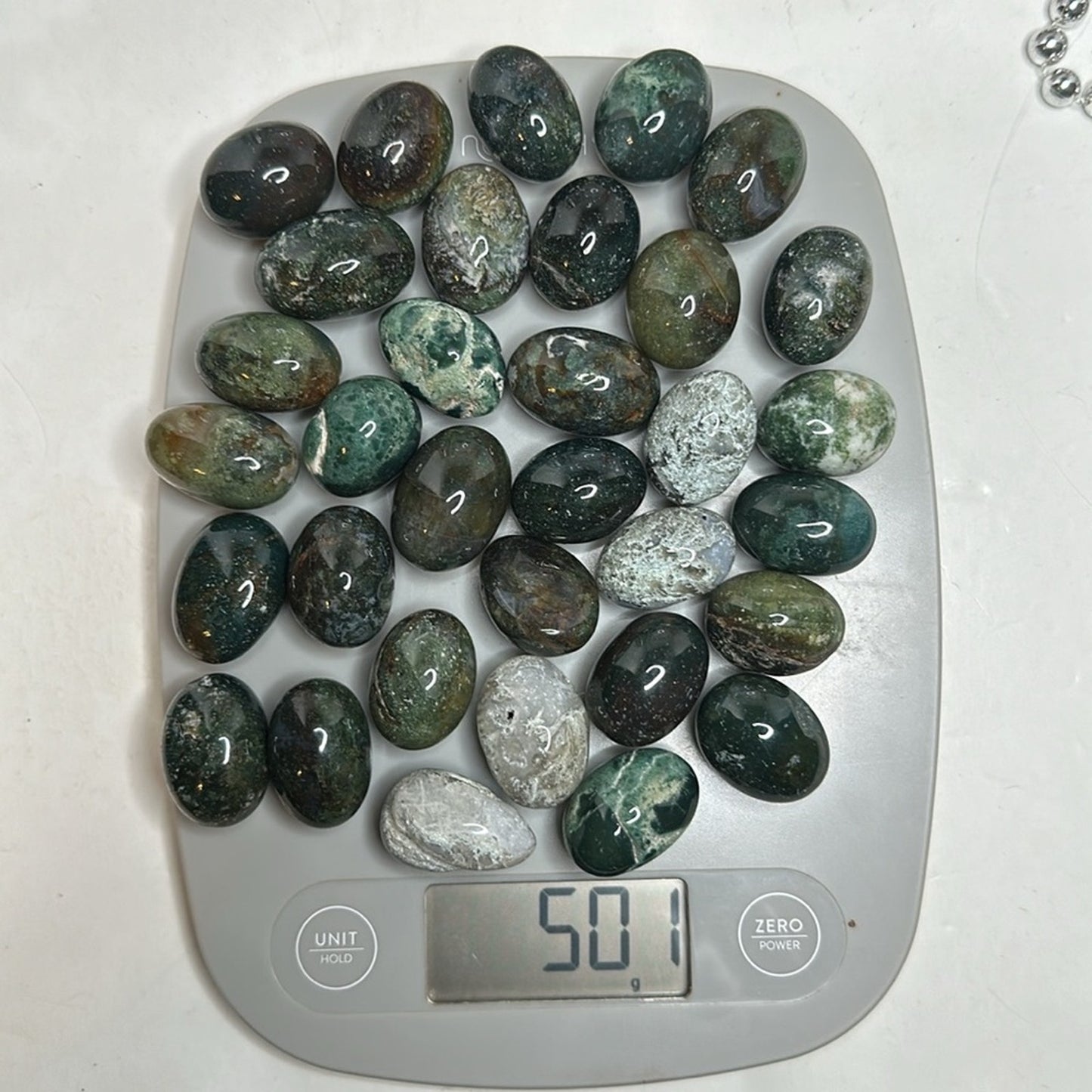 Moss Agate Tumbles 1/2 kg - MOSSAGATETUMB