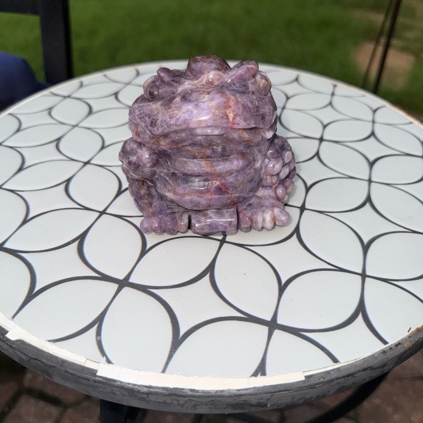 Dream Amethyst Crystal Money Toad 3lbs