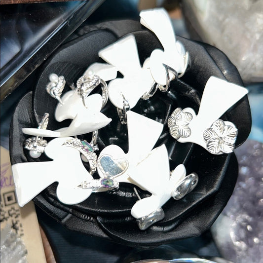 Sterling Silver 925 Silver Earrings for Pierced Ears - PRICE FOR 1!🌹🌹