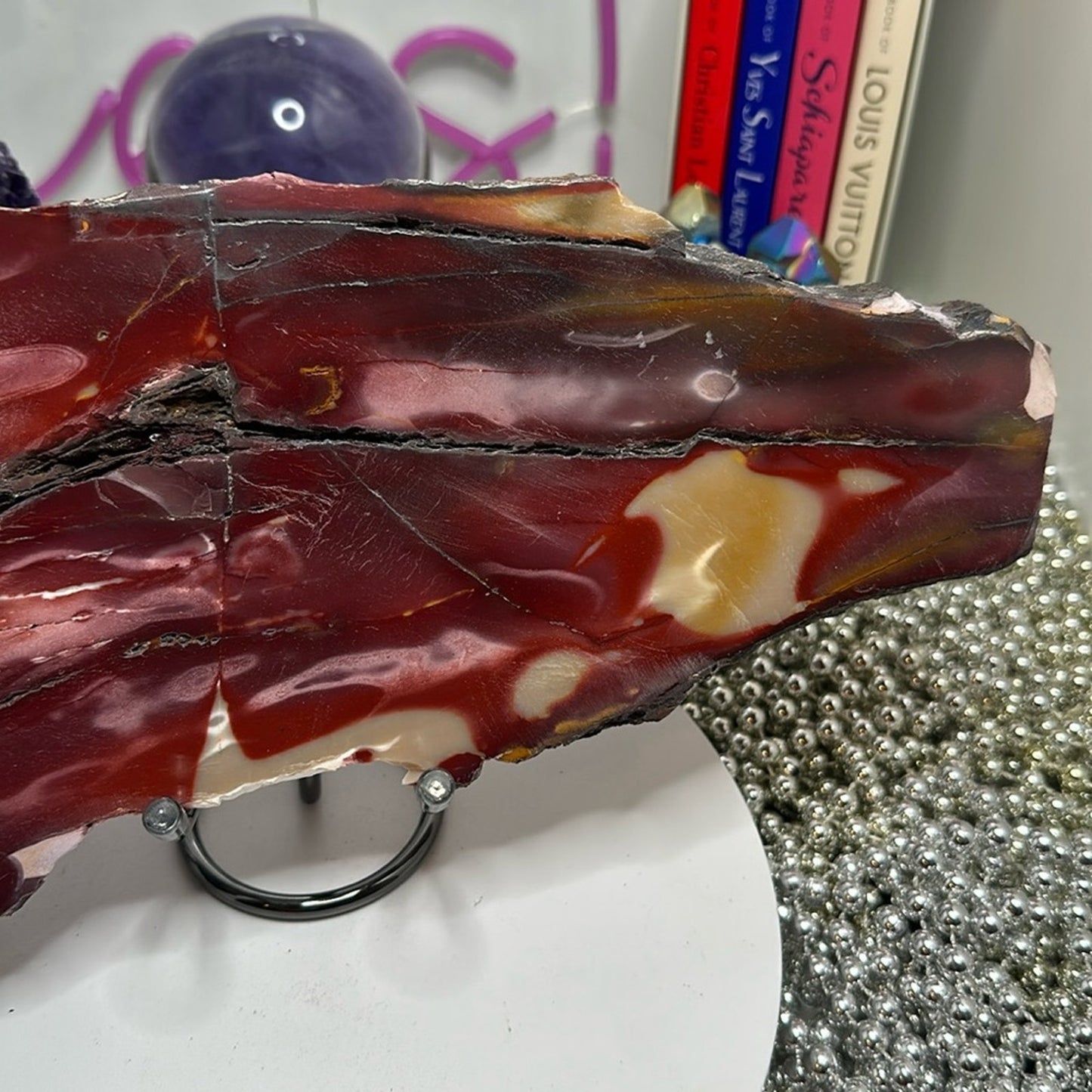 Mookaite Large slab - Purple lavender combination! MOOKAITESLB-004