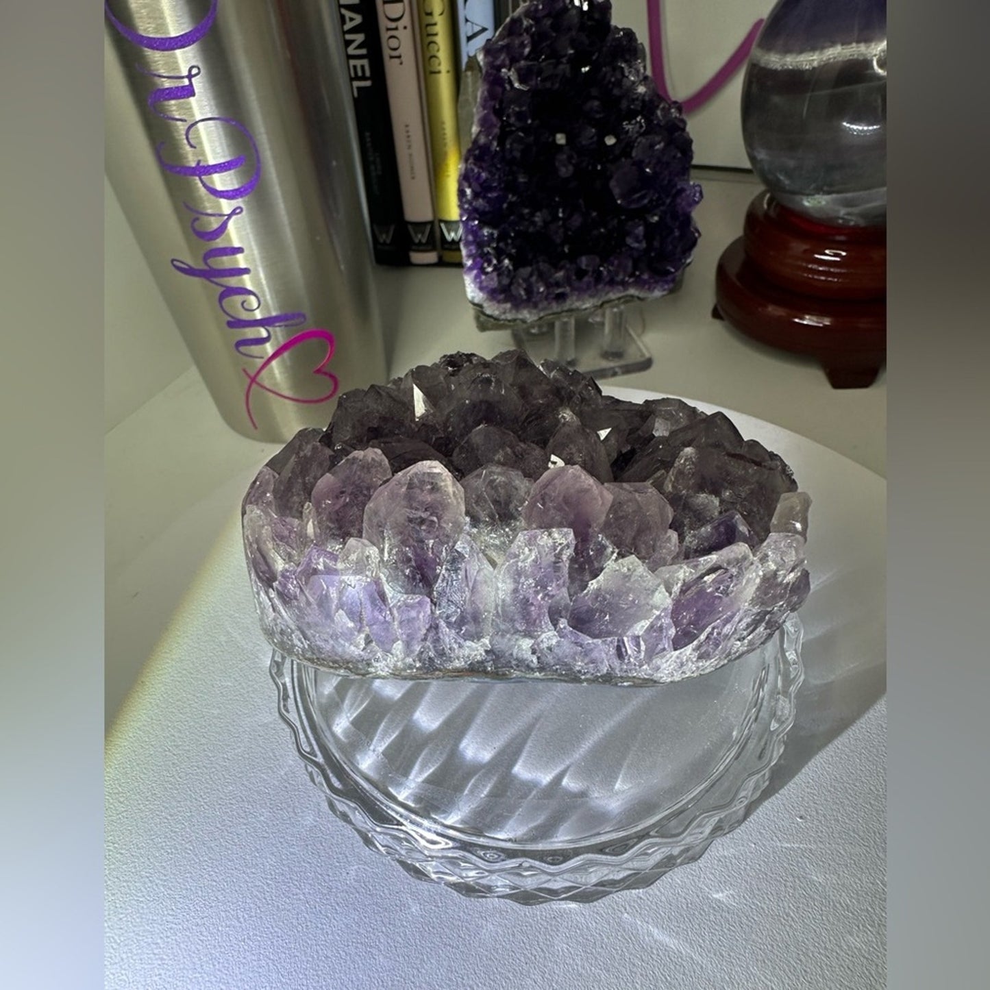 Amethyst Raw Freeform Potato Sugar Points  - DRUZYAMYDARK-001 100MM