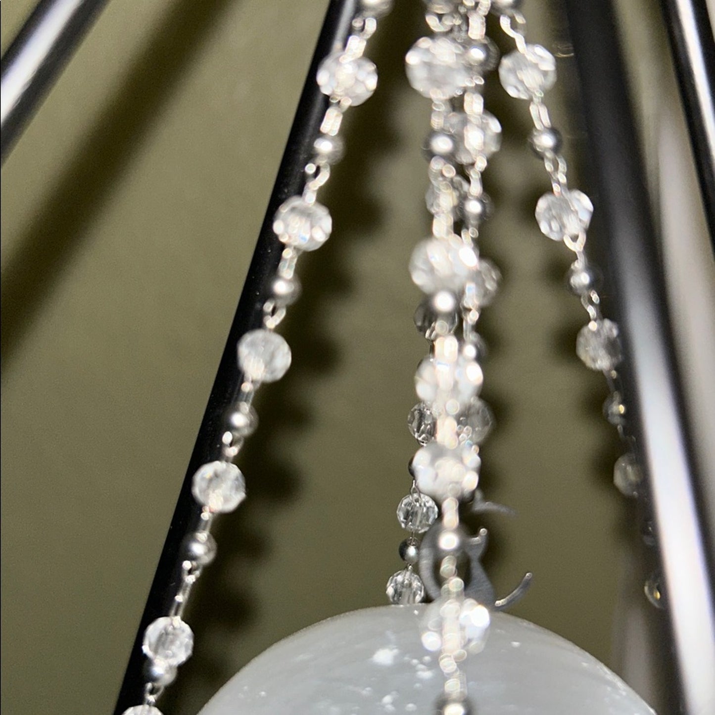 Glass Chips Black Geometric Sphere Holder & Sphere sold separately 🌹🌹