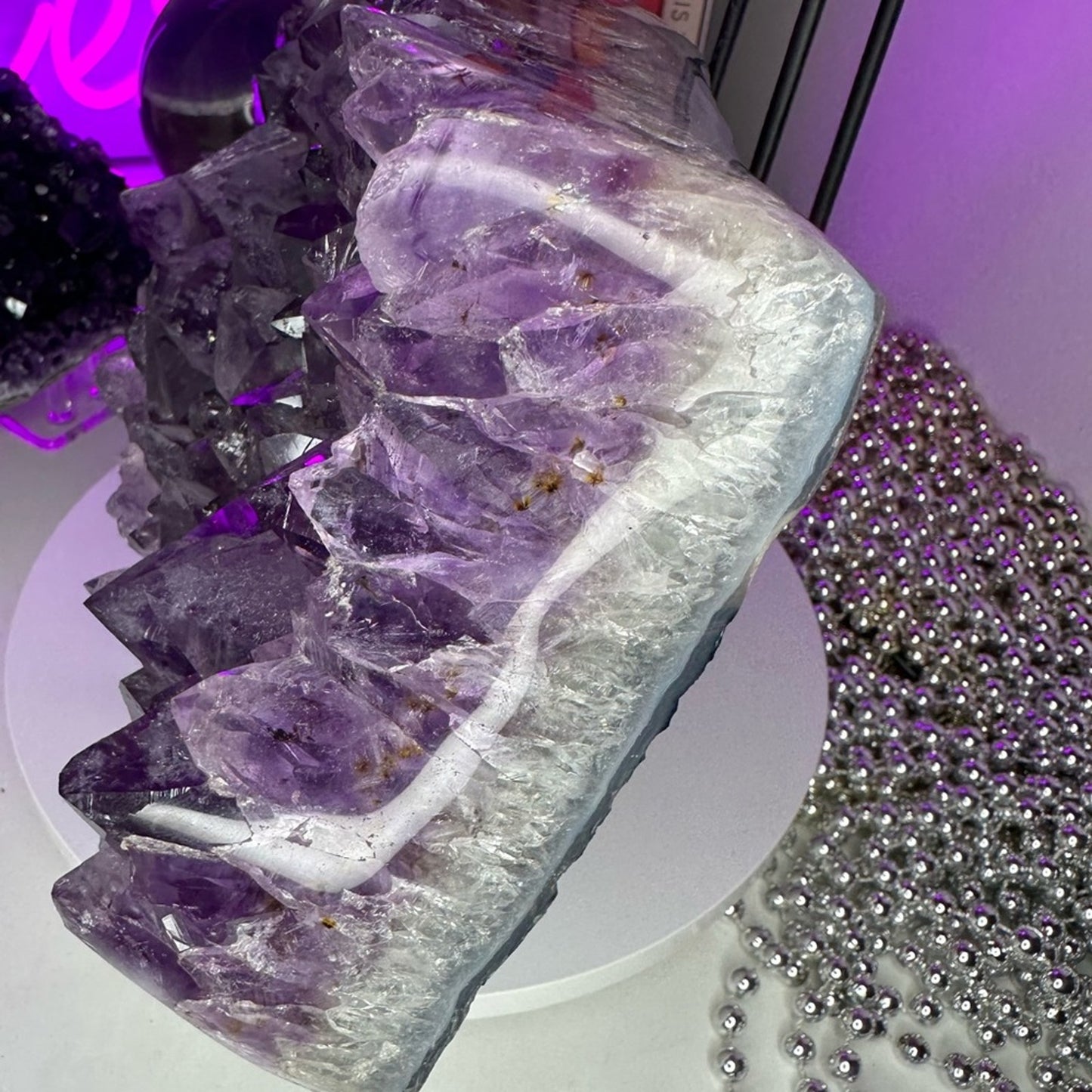 Amethyst Raw & Finished Piece Gorgeous Large Slab