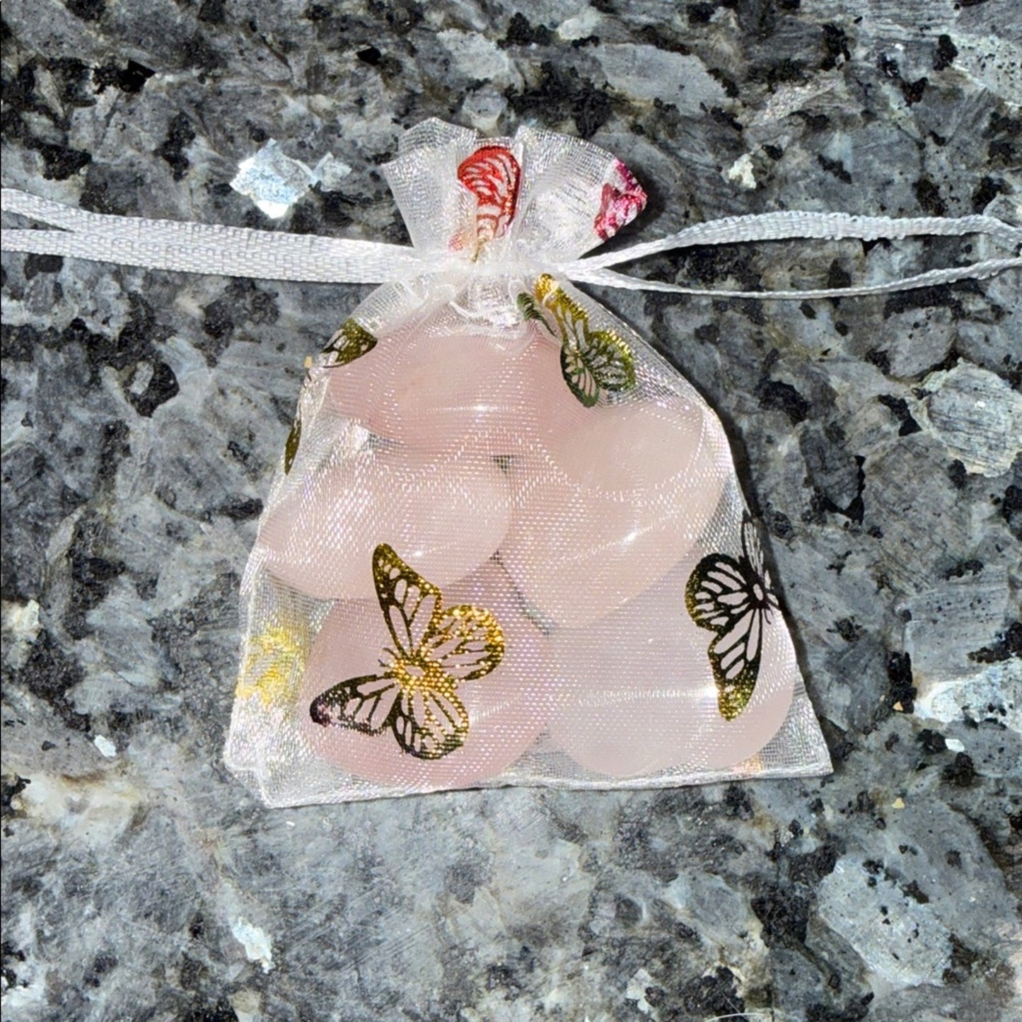 Rose Quartz Heart Bundle Set - RQHEARTSET  - Price for 1 Set