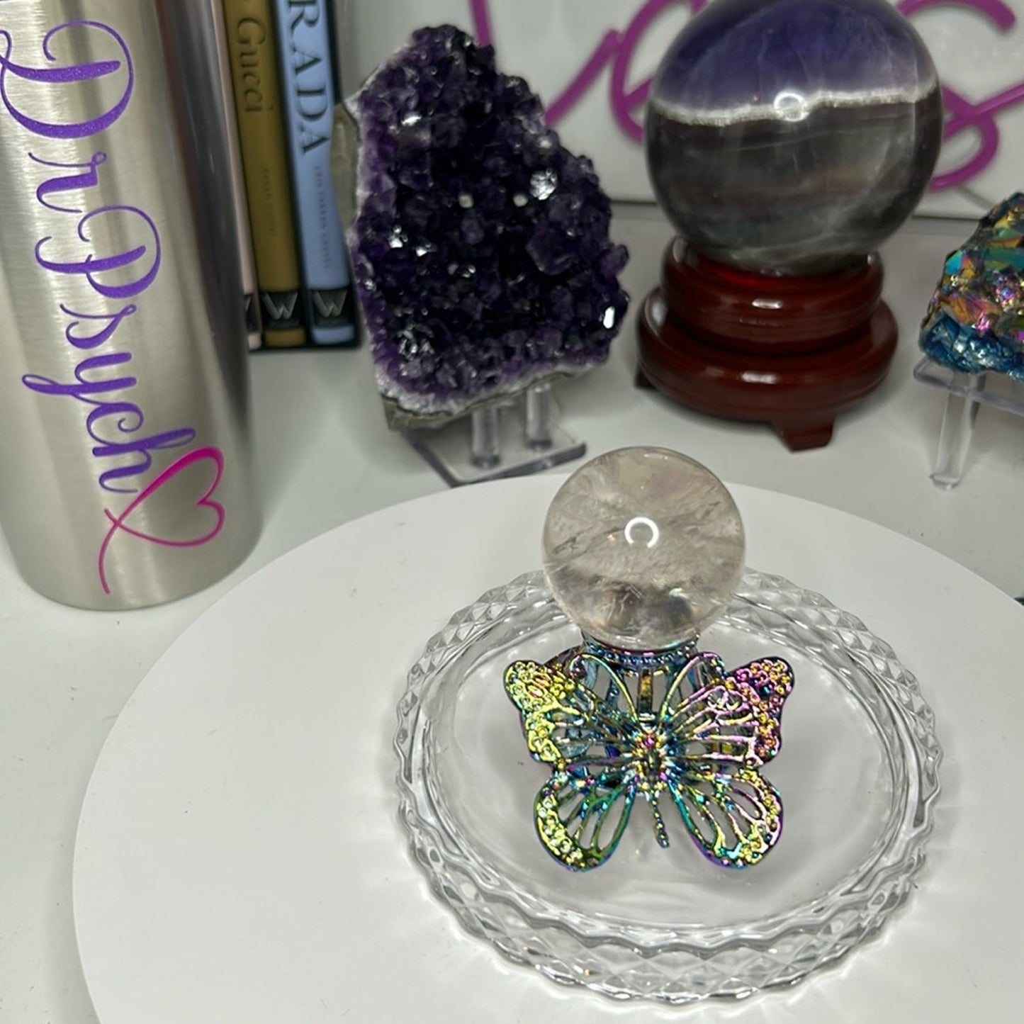 Crackle Quartz Sphere 37MM - CRGQTZ-002