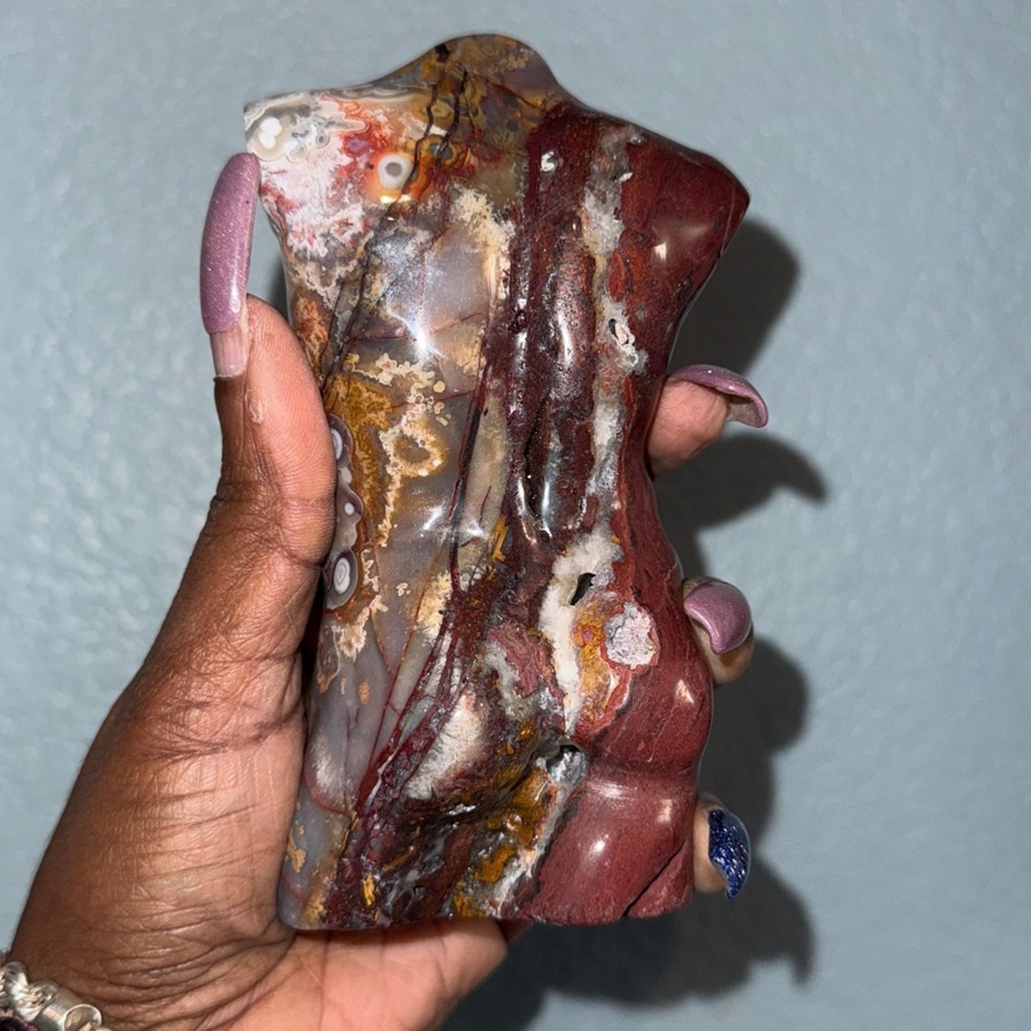 Male Body/Adonis/Homme Form - Mexican Lace Agate