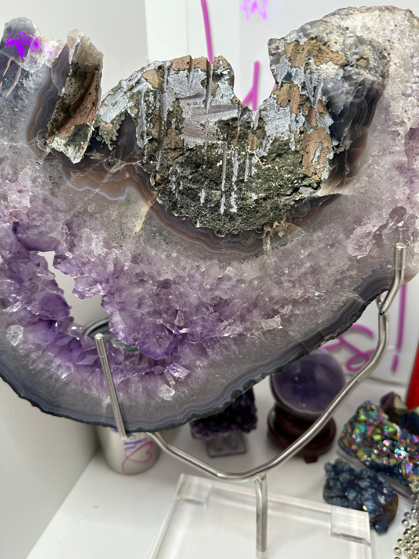 Amethyst Large Point Portal AMYPTLSTAND-001