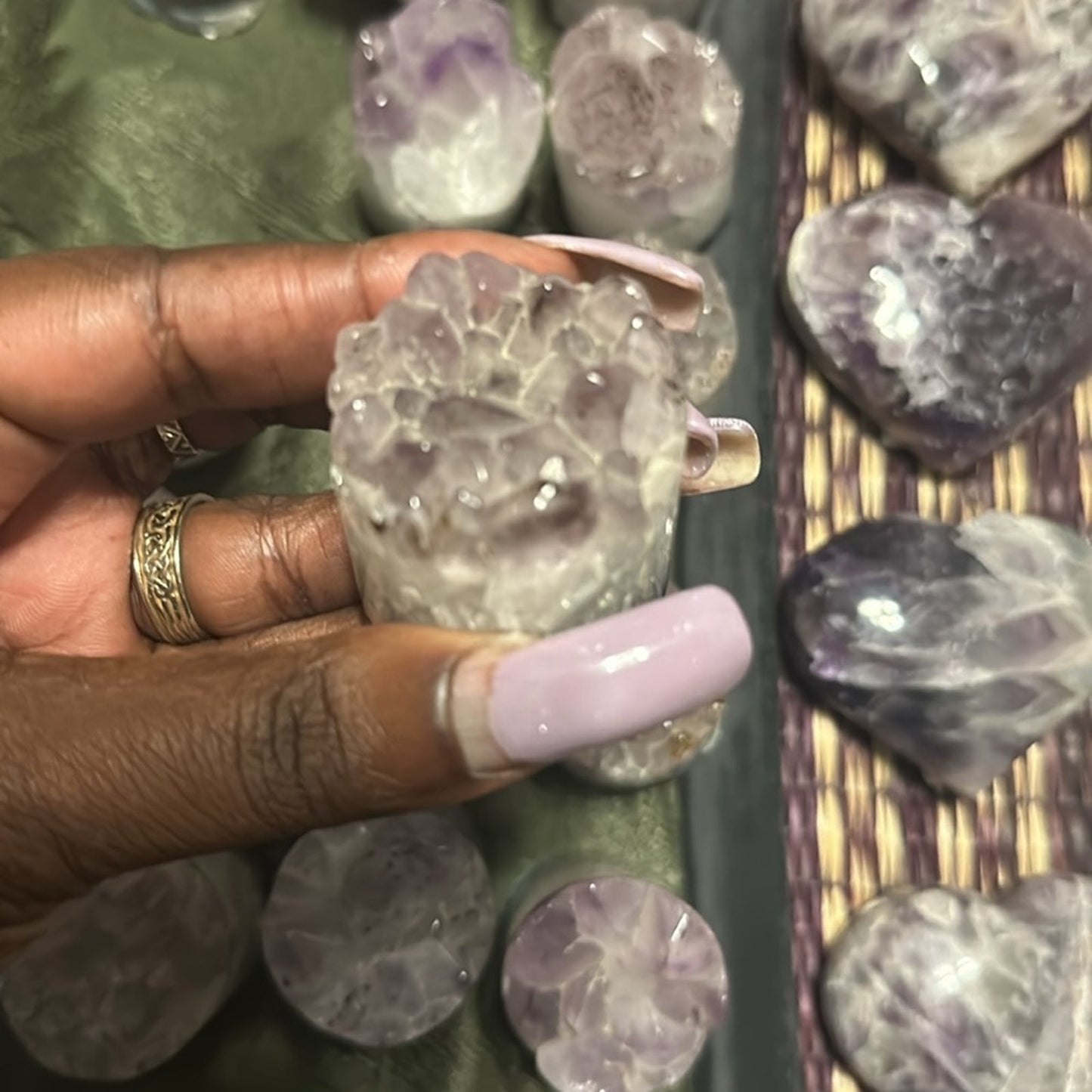 Amethyst Point Cores (Cupcake) Columns 1, 2, 3 - Price for 1