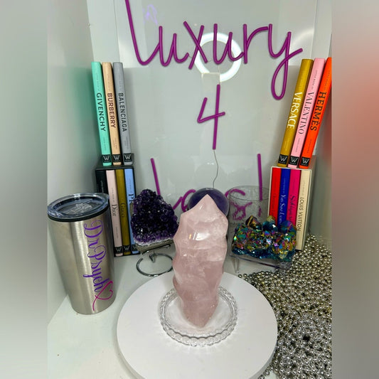 Rose Quartz Large Flame - RSQTZFLM-LRG