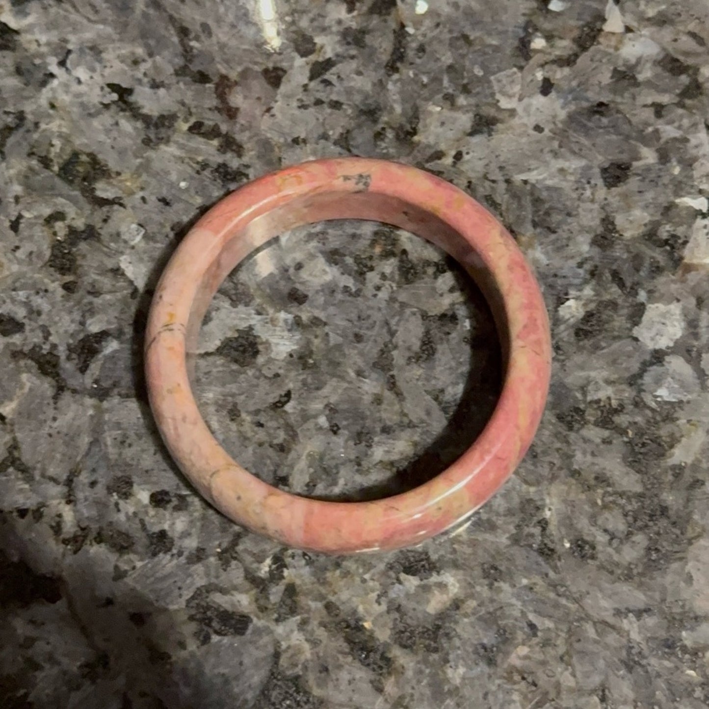 Elegant Pink Rhodonite Bangle 59MM (2.32”) Natural stone