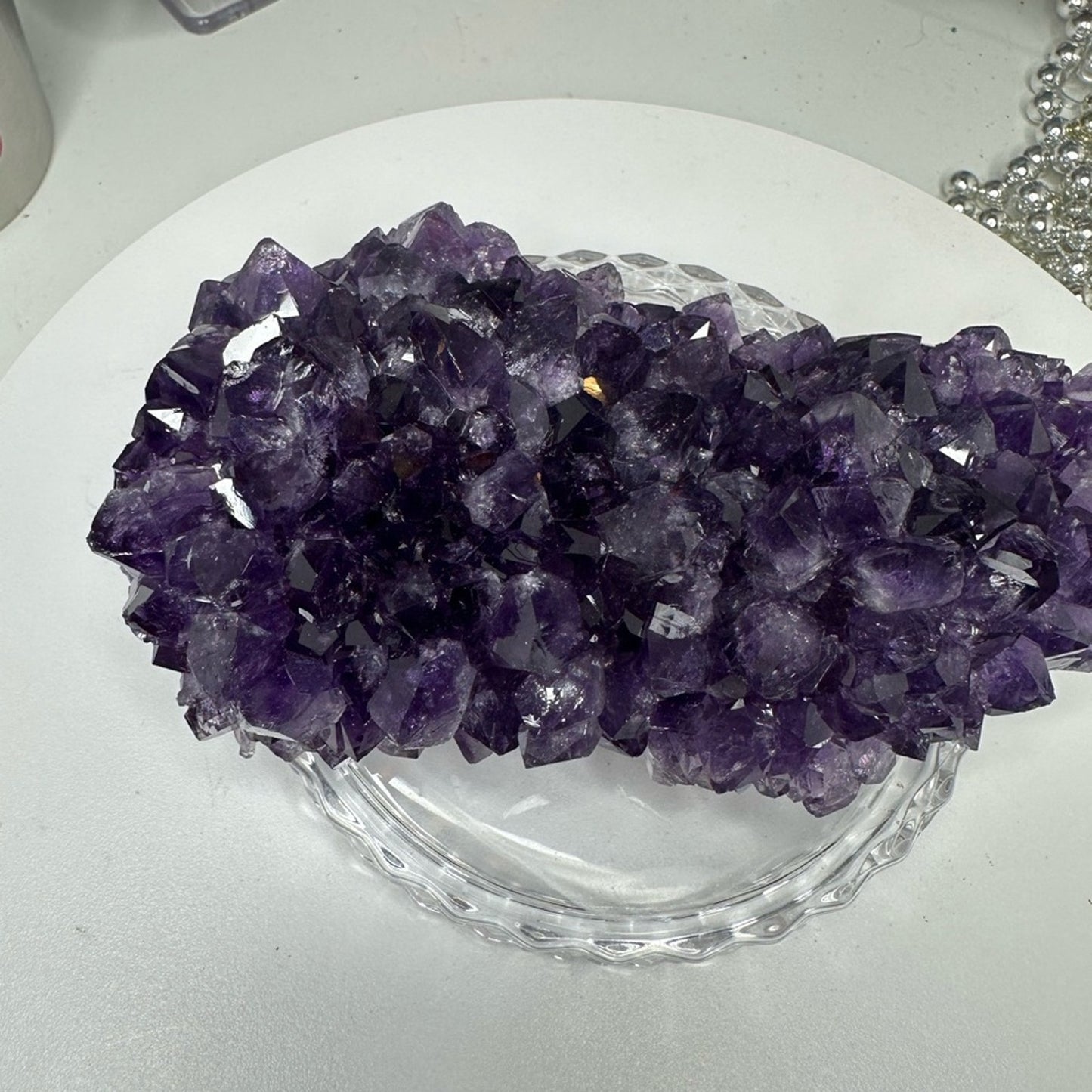 Amethyst Raw Cluster Gorgeous Small Points - AMYCLSDRK001