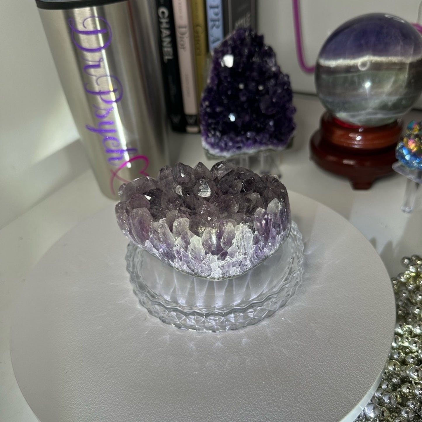 Amethyst Raw Freeform Potato Sugar Points  - DRUZYAMYDARK-001 100MM