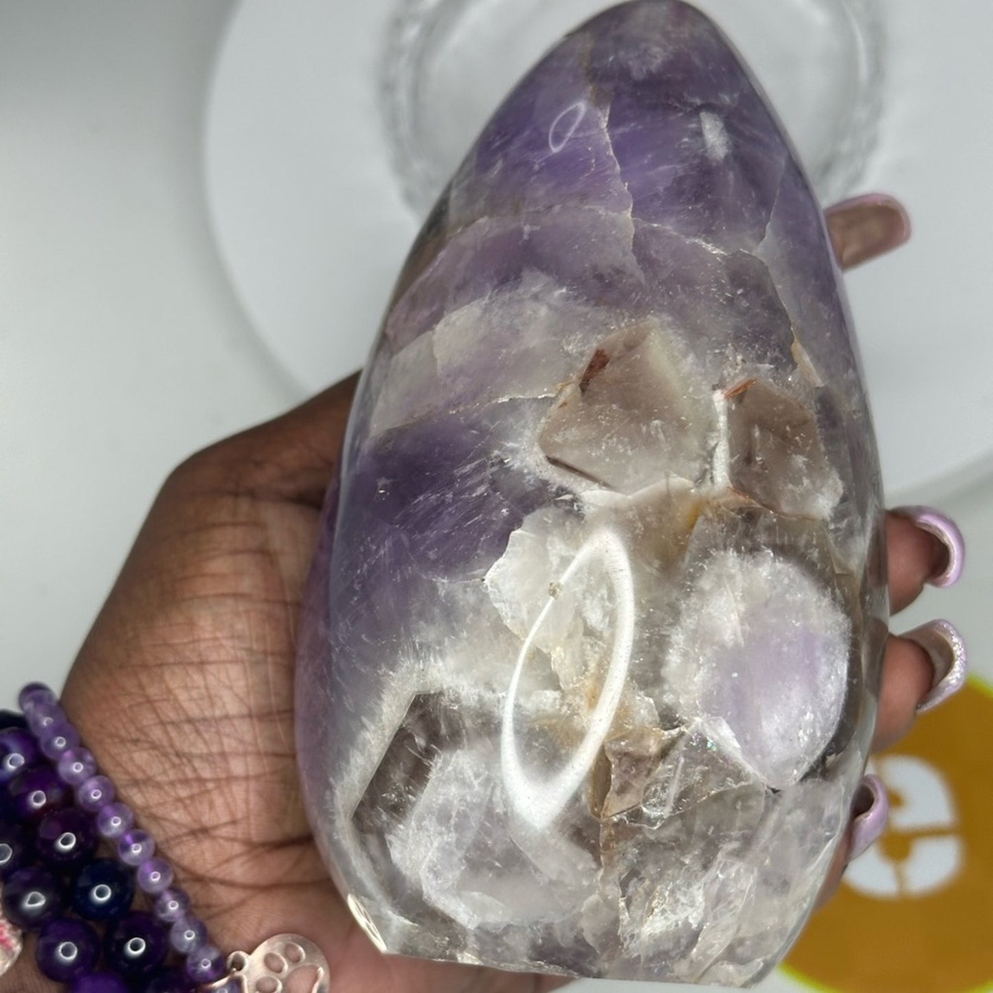 Chevron Amethyst Large Mountain - CHAMYMTNLRG-001