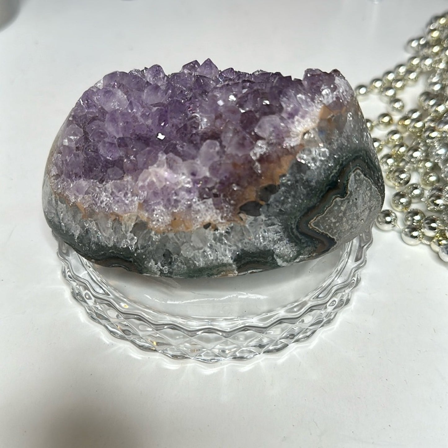 Amethyst Raw Freeform Potato Sugar Points  - DRUZYAMYPOTATO-001 104MM