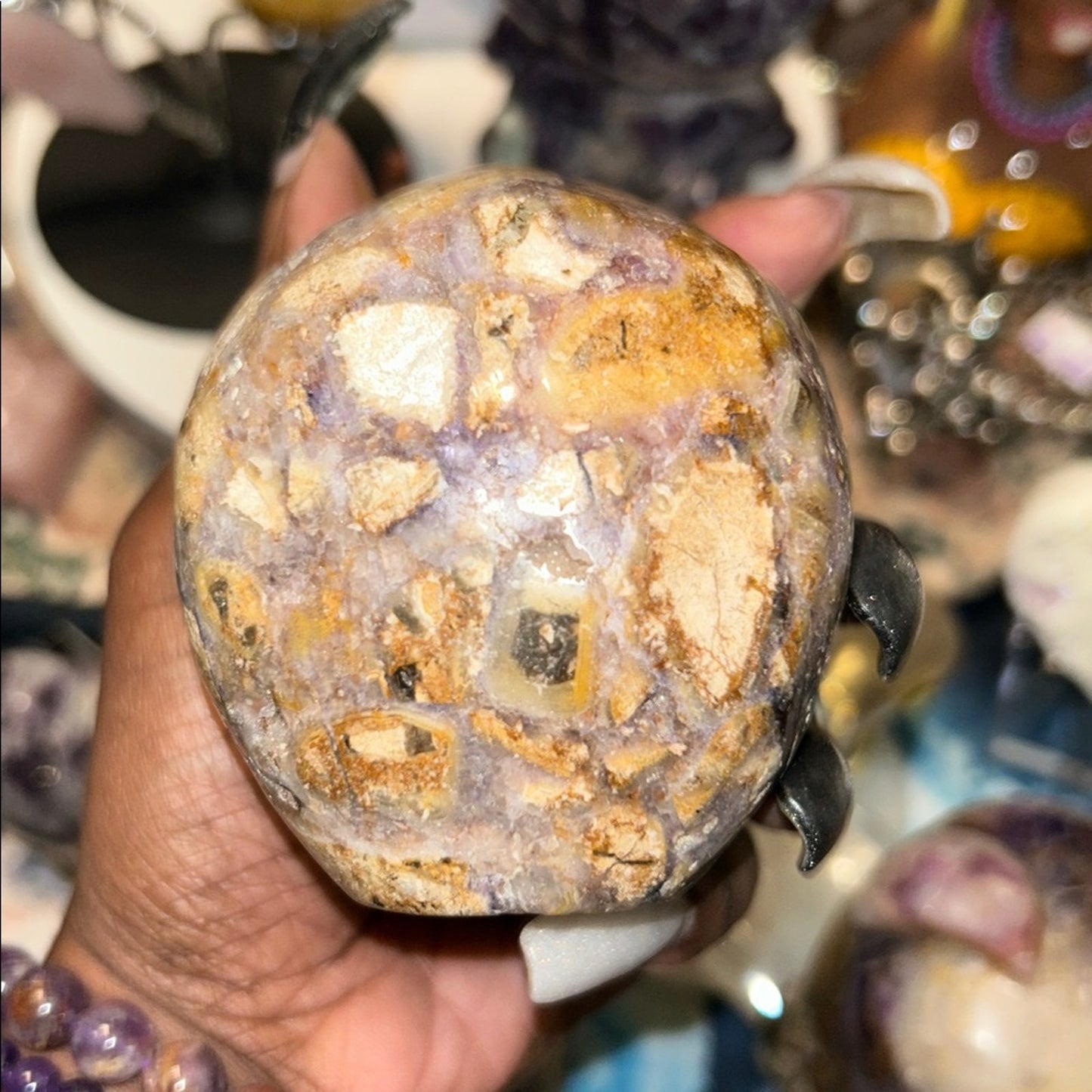 Natural Opalized Fluorite Root Stone Skull Custom