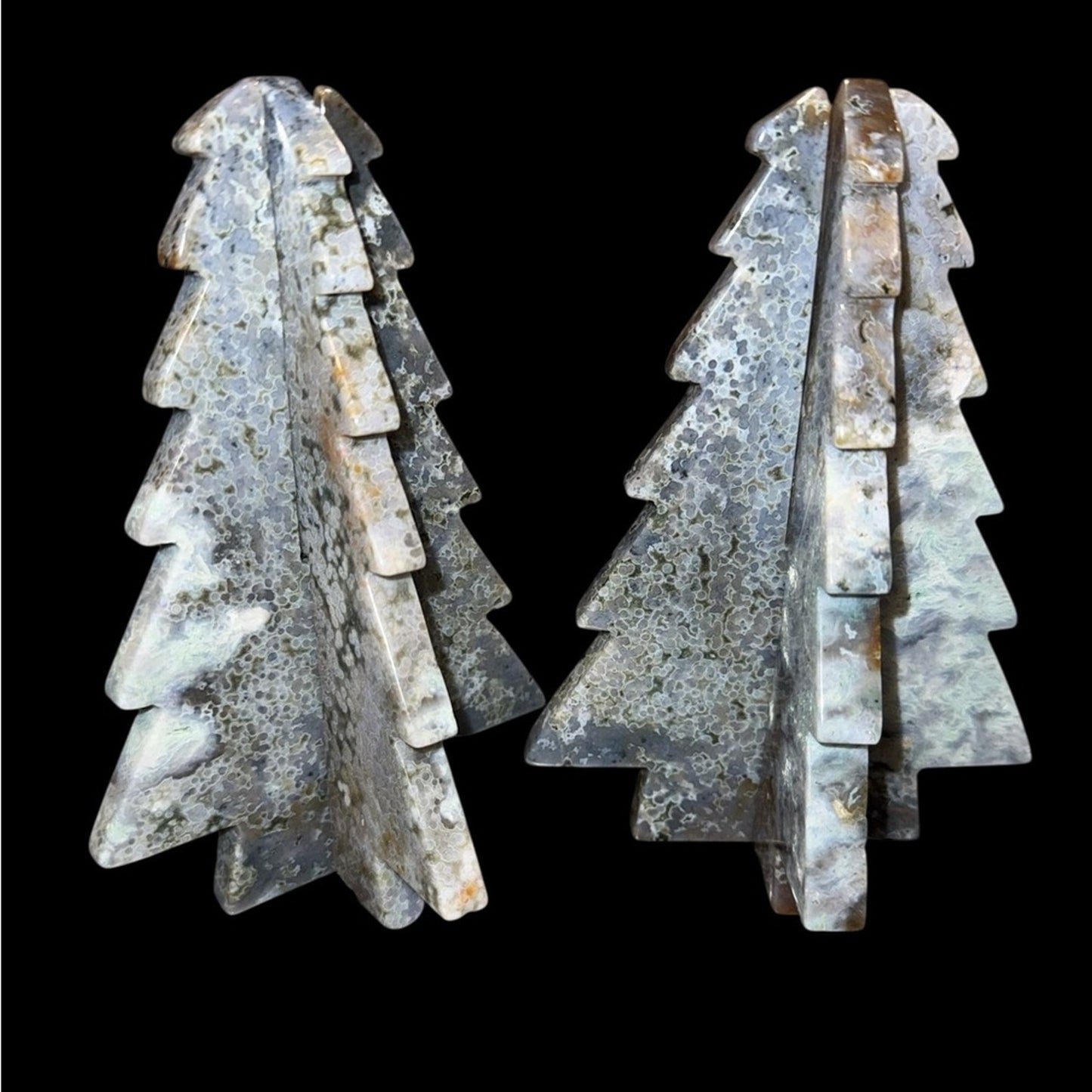 Crystal Tree Puzzle Piece - Pick 1 - Ocean Jasper or Dream Amethyst