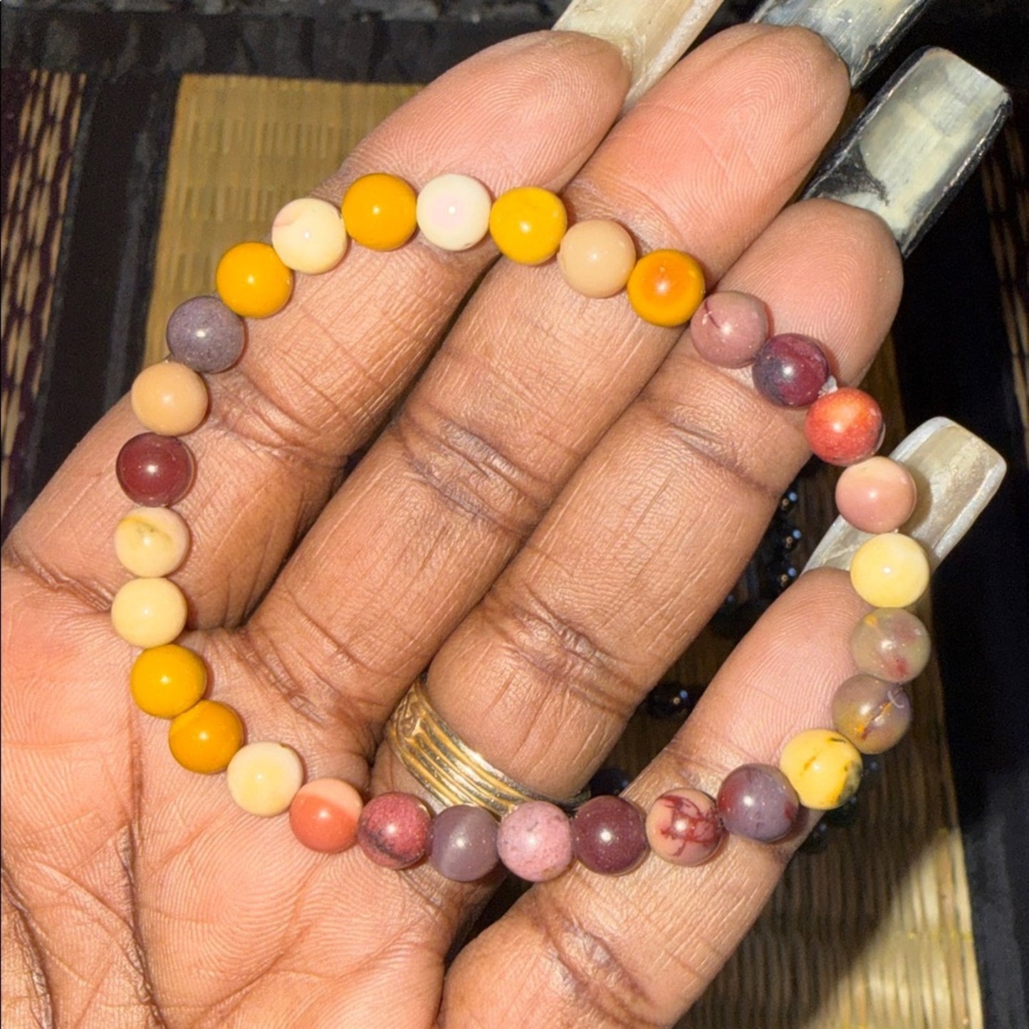 Crystal Beaded Bracelet Set of 7