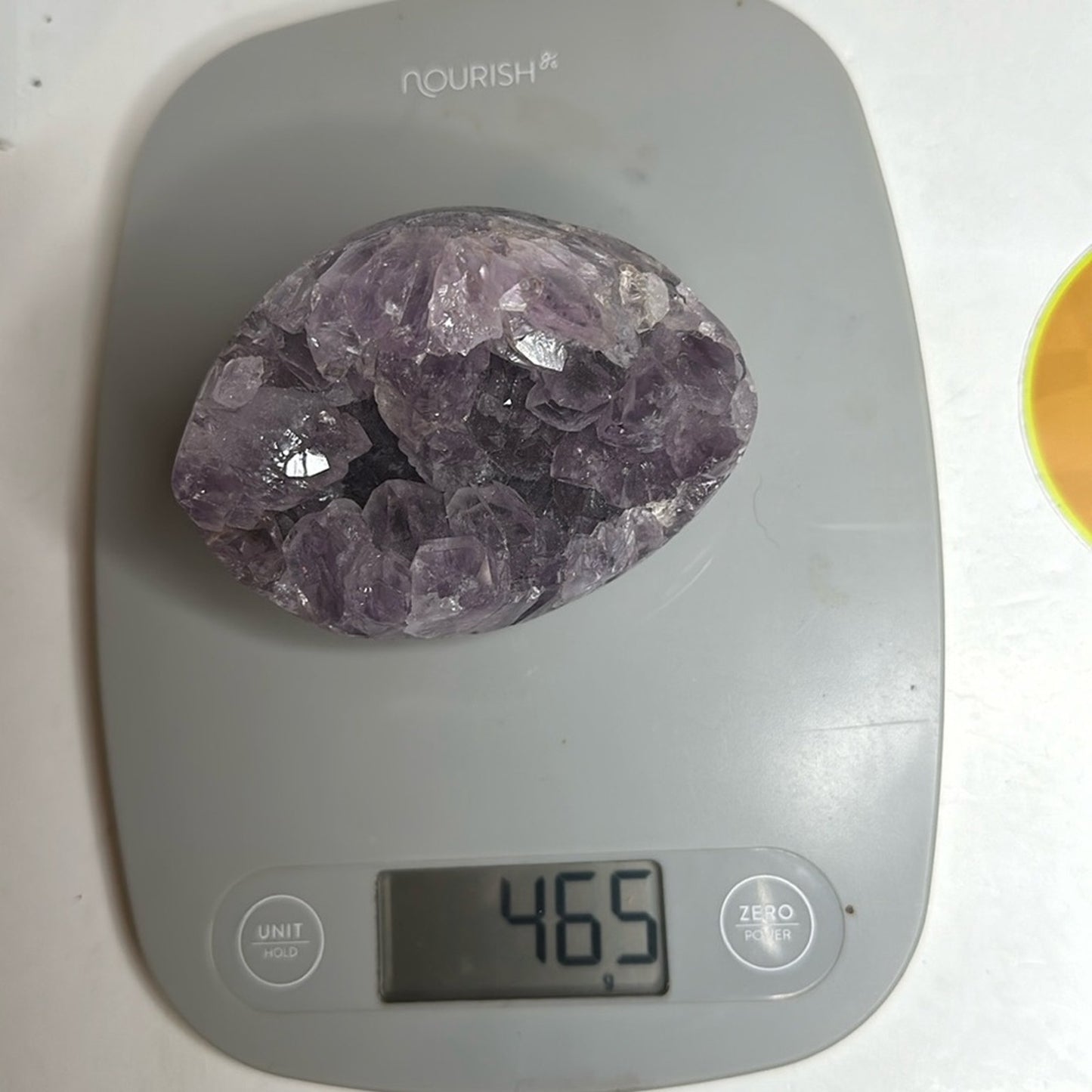 Amethyst Raw Freeform Egg Dinosaur  - DRUZYAMYEGG-001 89MM