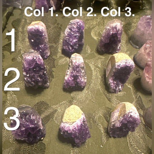 Brazilian Dark Amethyst Raw Point Select from Columns 1, 2, 3 - Price for 1