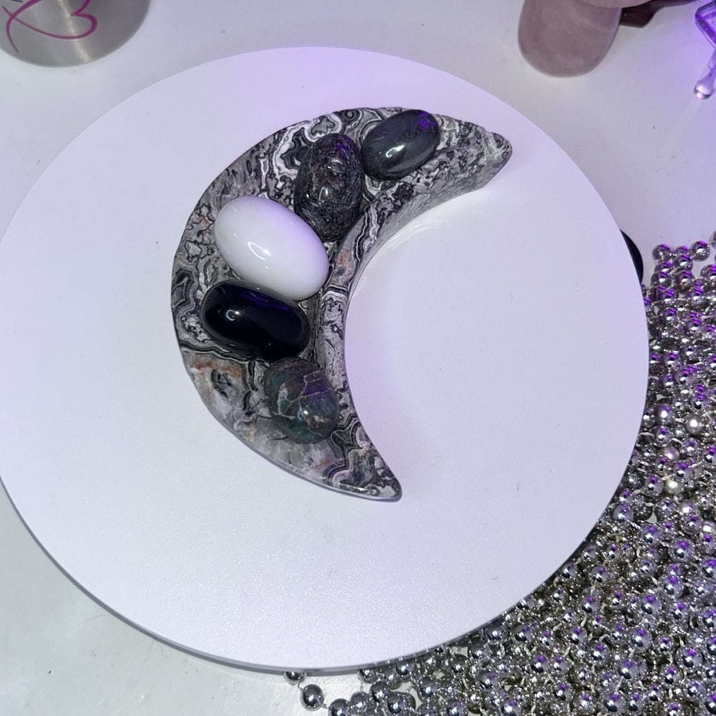 Picasso Jasper Crescent Moon Bowl - PIJASPERMOONBOWL - 362MM