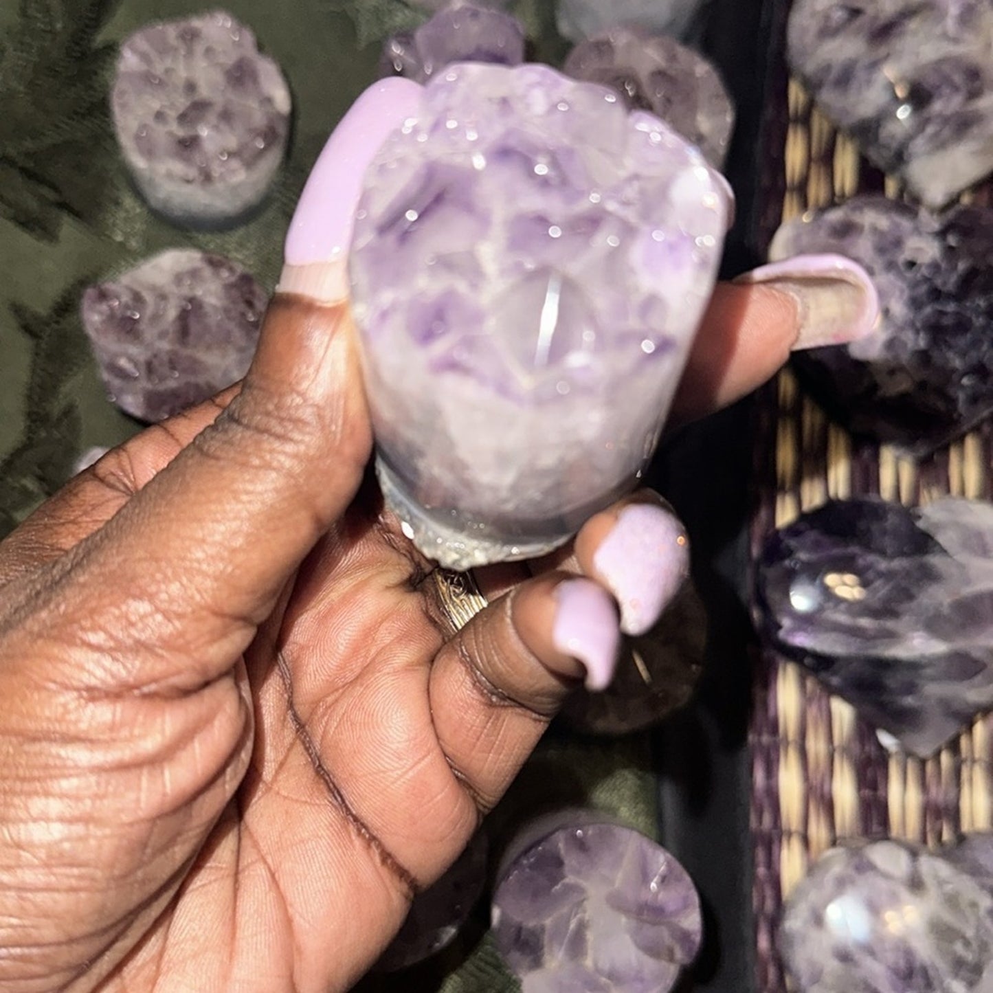 Amethyst Point Cores (Cupcake) Columns 1, 2, 3 - Price for 1