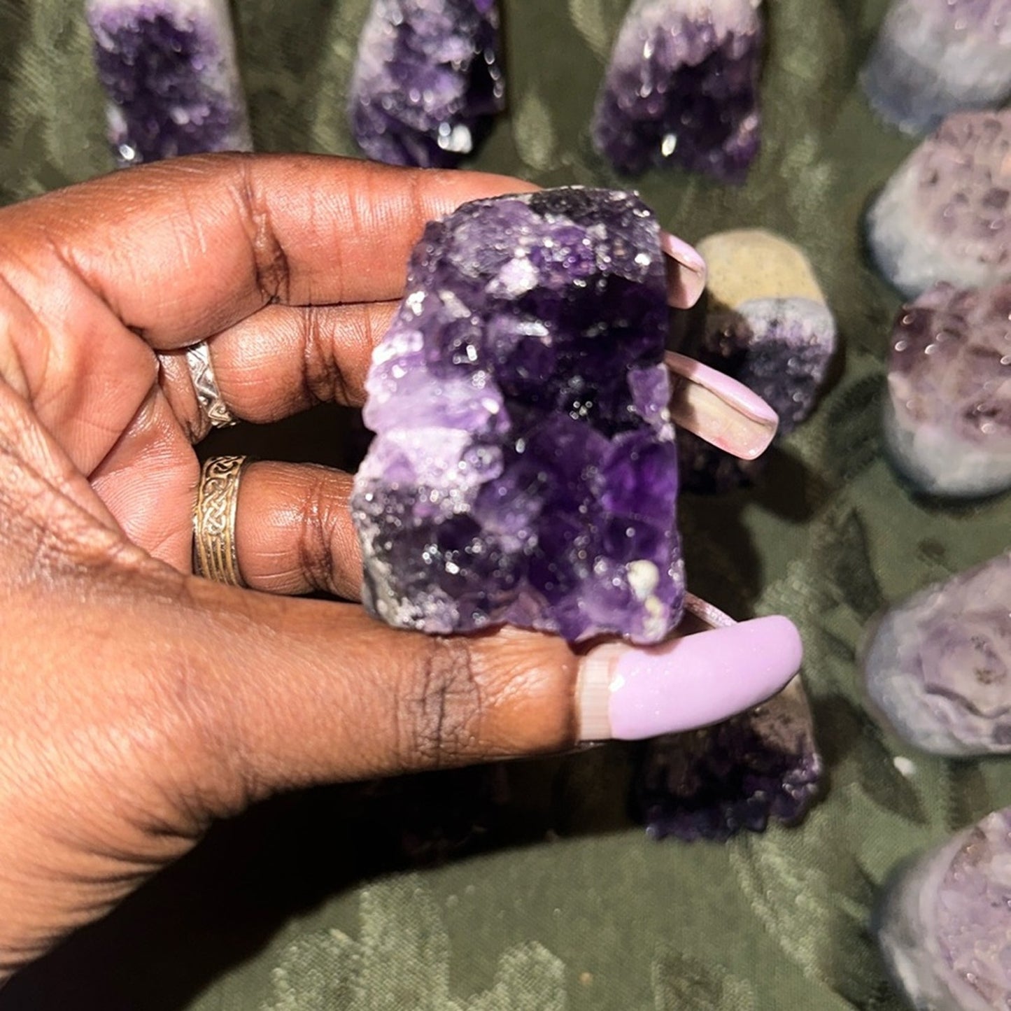 Brazilian Dark Amethyst Raw Point Select from Columns 1, 2, 3 - Price for 1