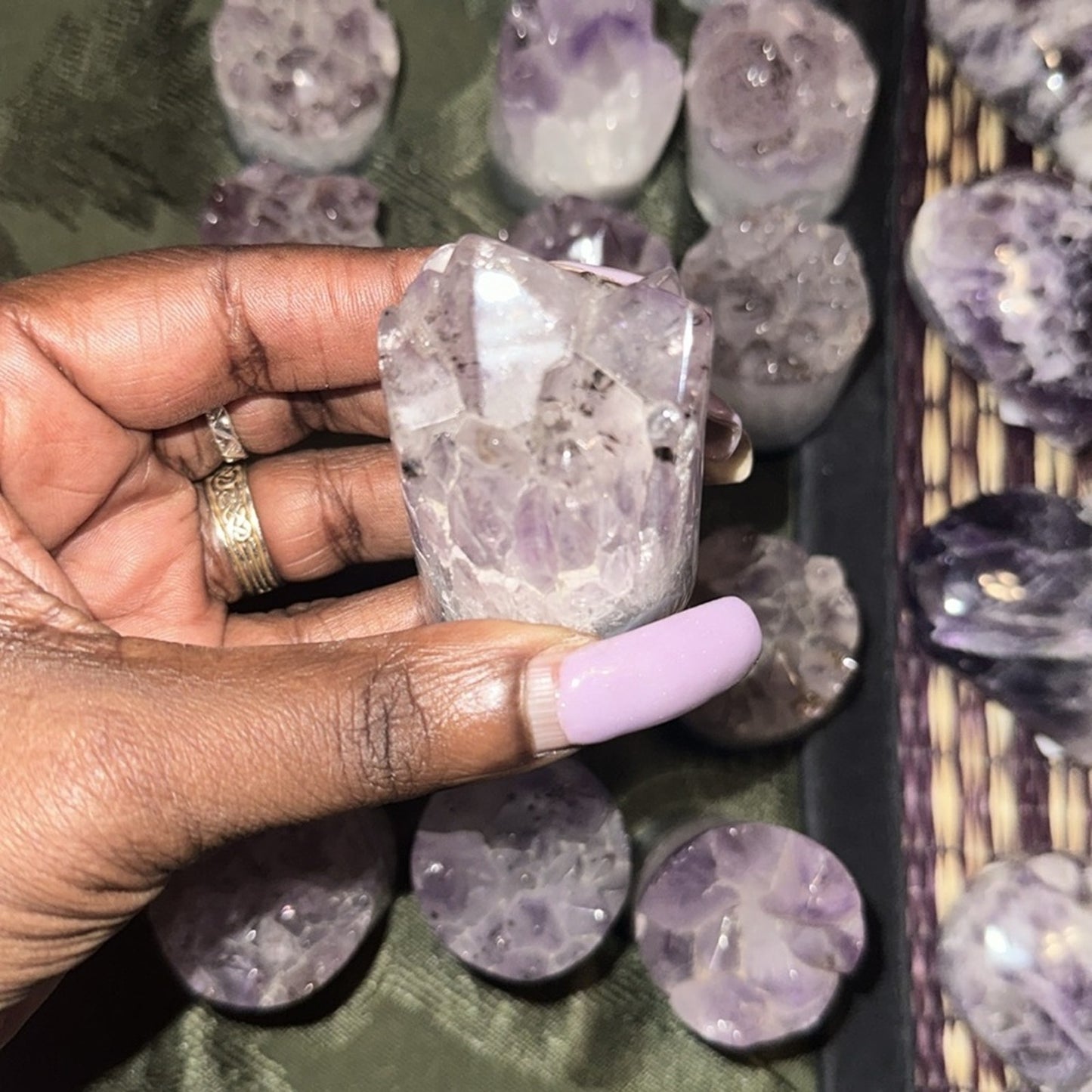 Amethyst Point Cores (Cupcake) Columns 1, 2, 3 - Price for 1