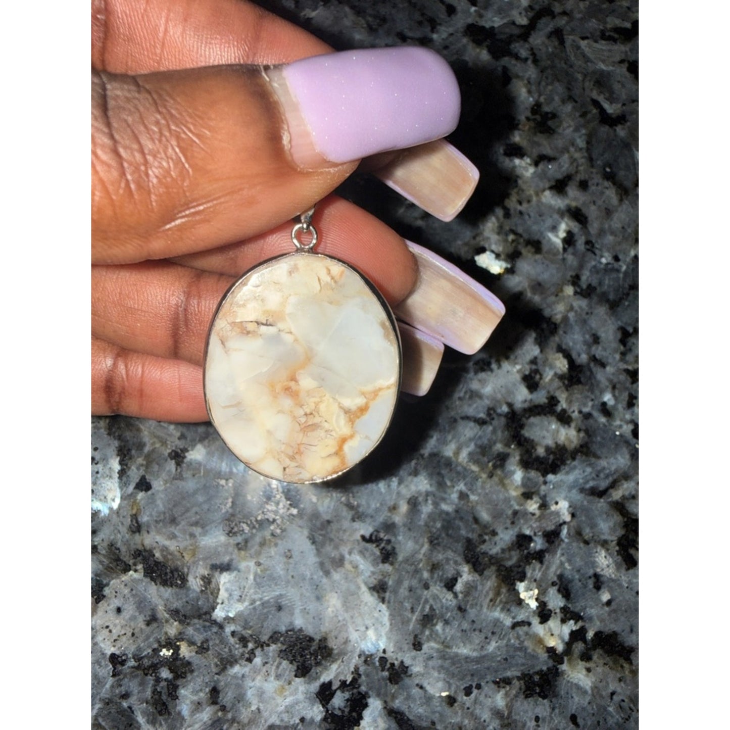 Tiffany Stone Utah Stainless Bale Pendant PRICE FOR ONE