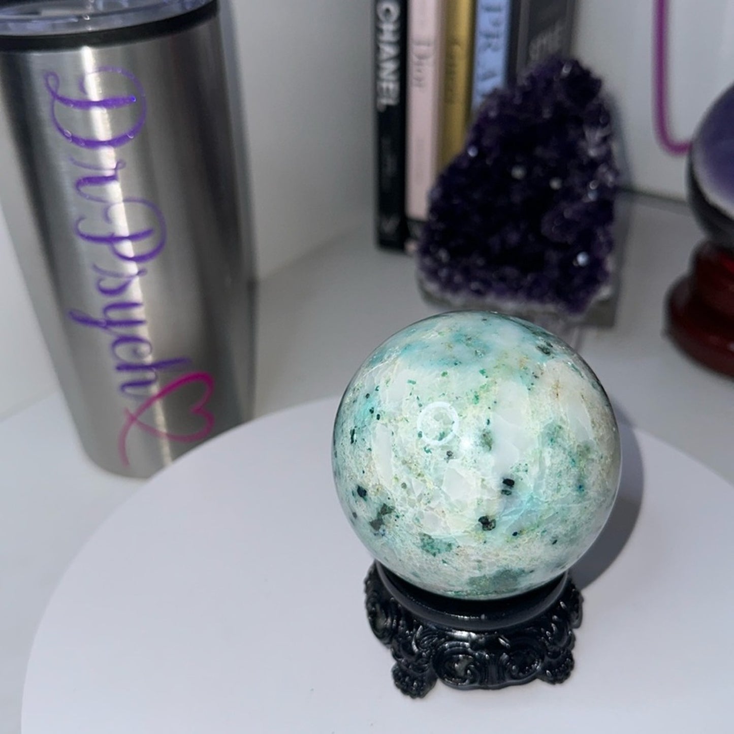 Phoenix Stone Druzy Sphere 68MM - PHSTNSPH -001