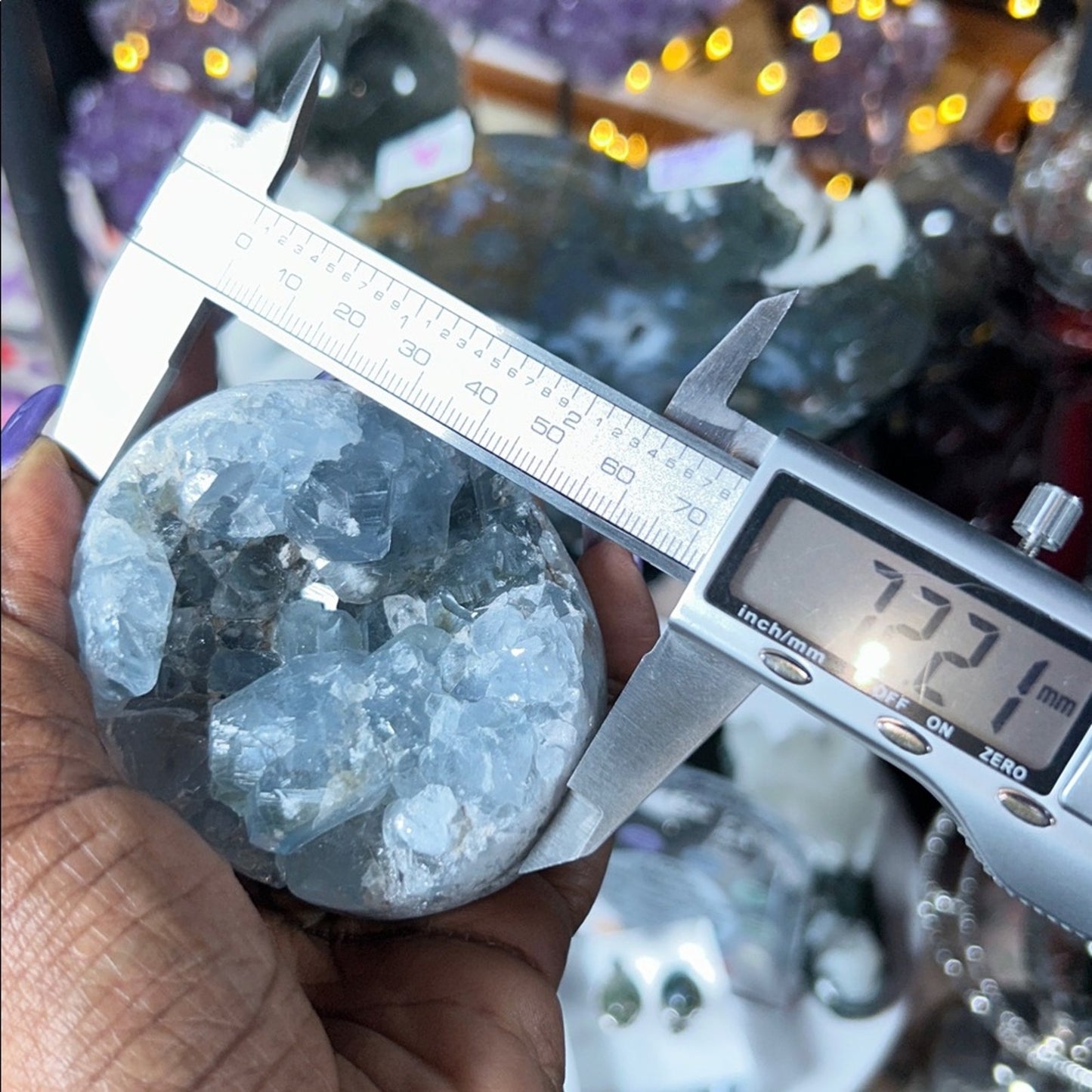 Raw Blue Celestite Crystal Stone