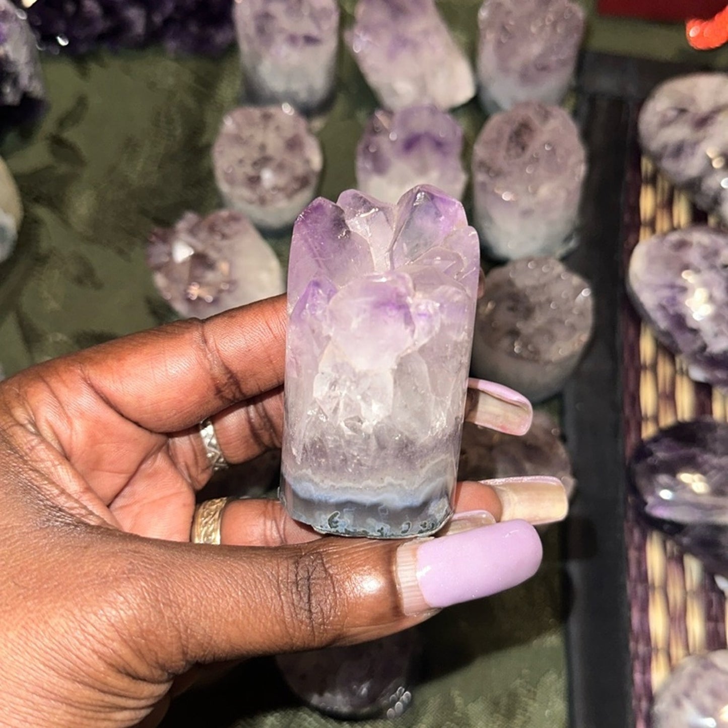 Amethyst Point Cores (Cupcake) Columns 1, 2, 3 - Price for 1