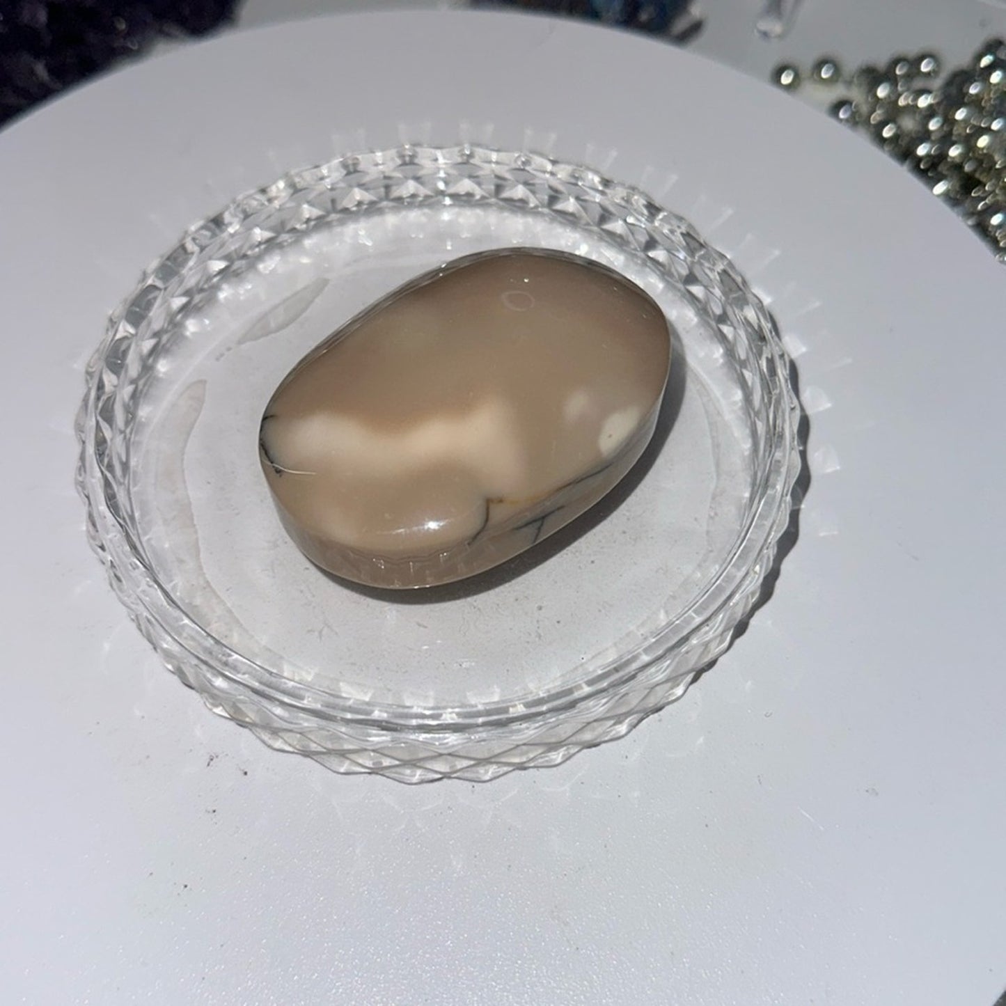 Mookaite Palm stone - MOOKAITEPLM-WHT002