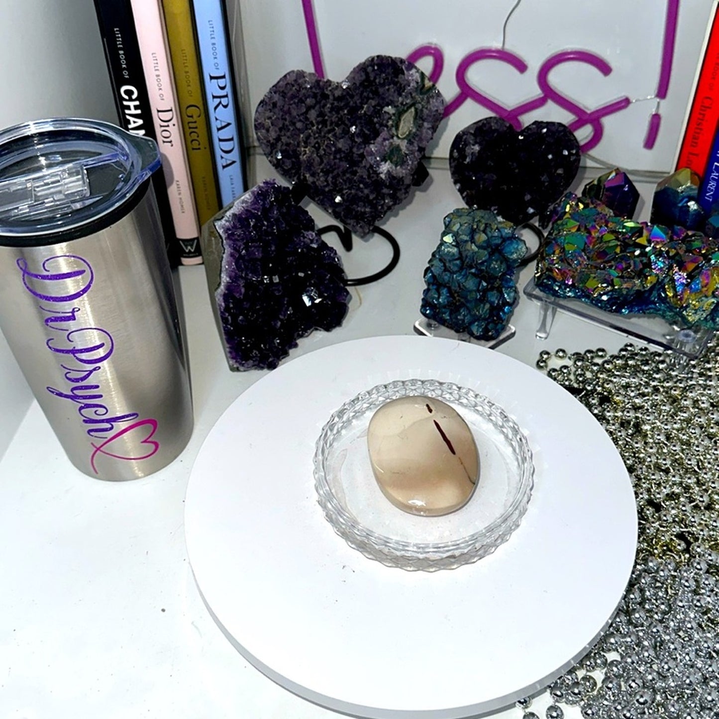 Mookaite Palm stone - MOOKAITEPLM-WHT001