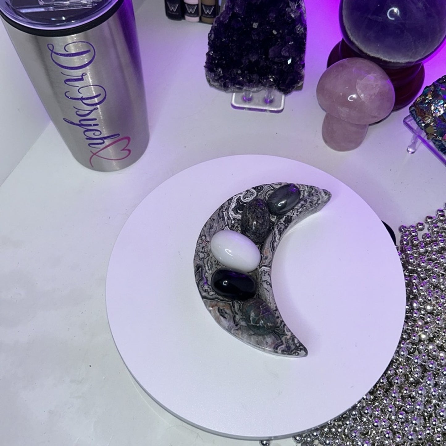 Picasso Jasper Crescent Moon Bowl - PIJASPERMOONBOWL - 362MM