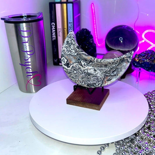 Picasso Jasper Crescent Moon Bowl - PIJASPERMOONBOWL - 362MM