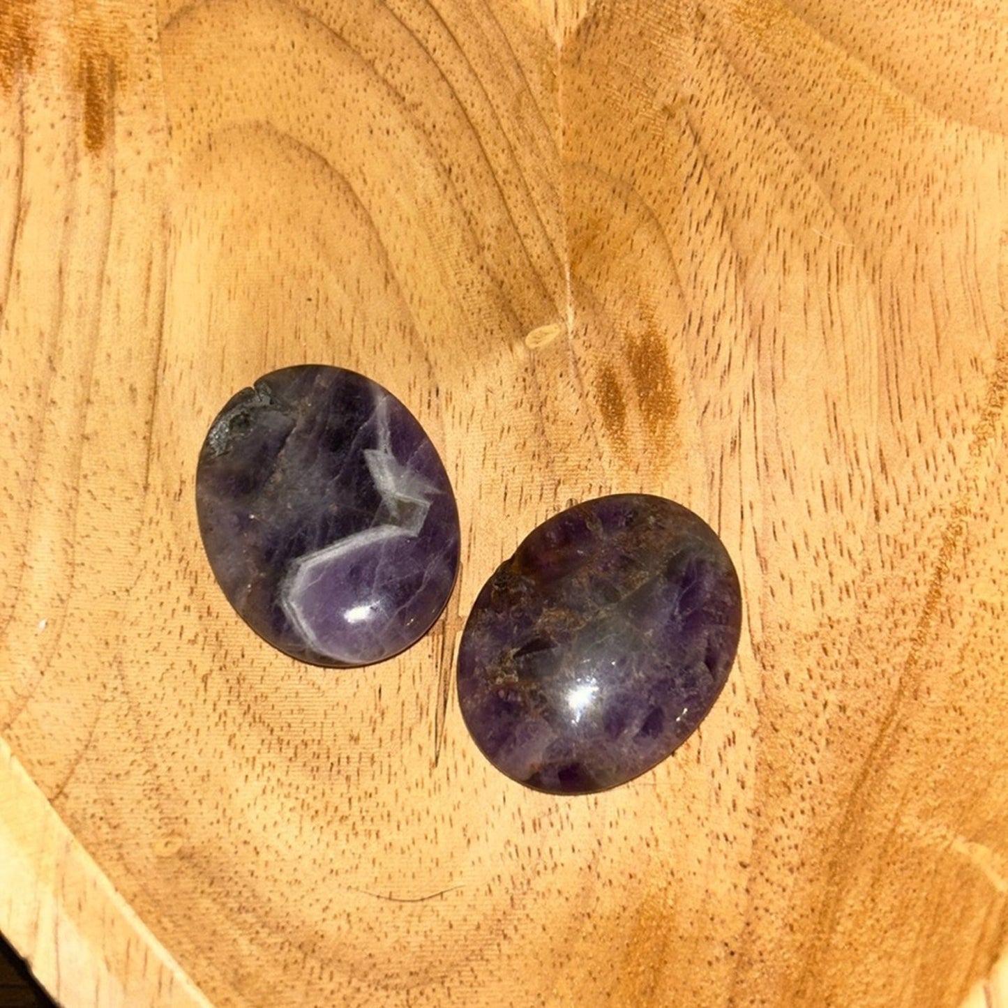 Chevron Dream Amethyst Worry stone set - DRAMYWRYSET-002